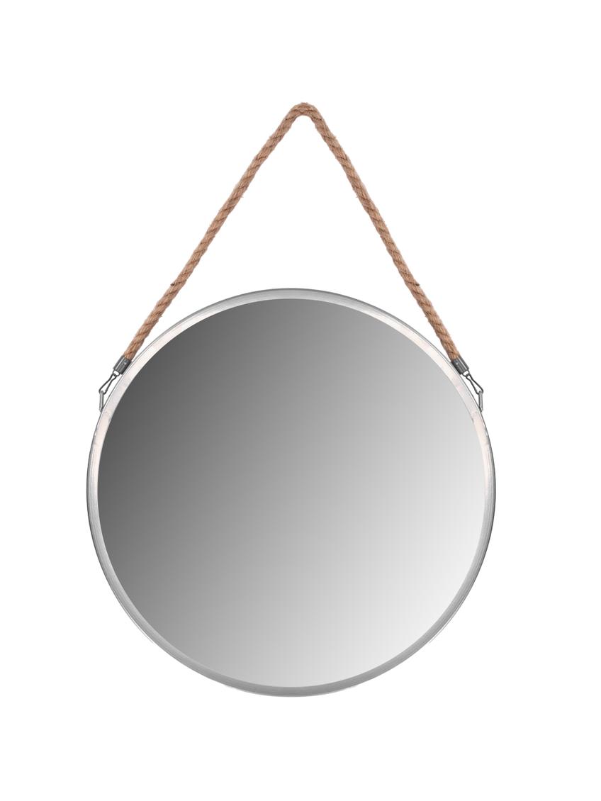 LUSTRO NA LINIE OKRĄGŁE SREBRNE  40CM KLMH-0410S-1