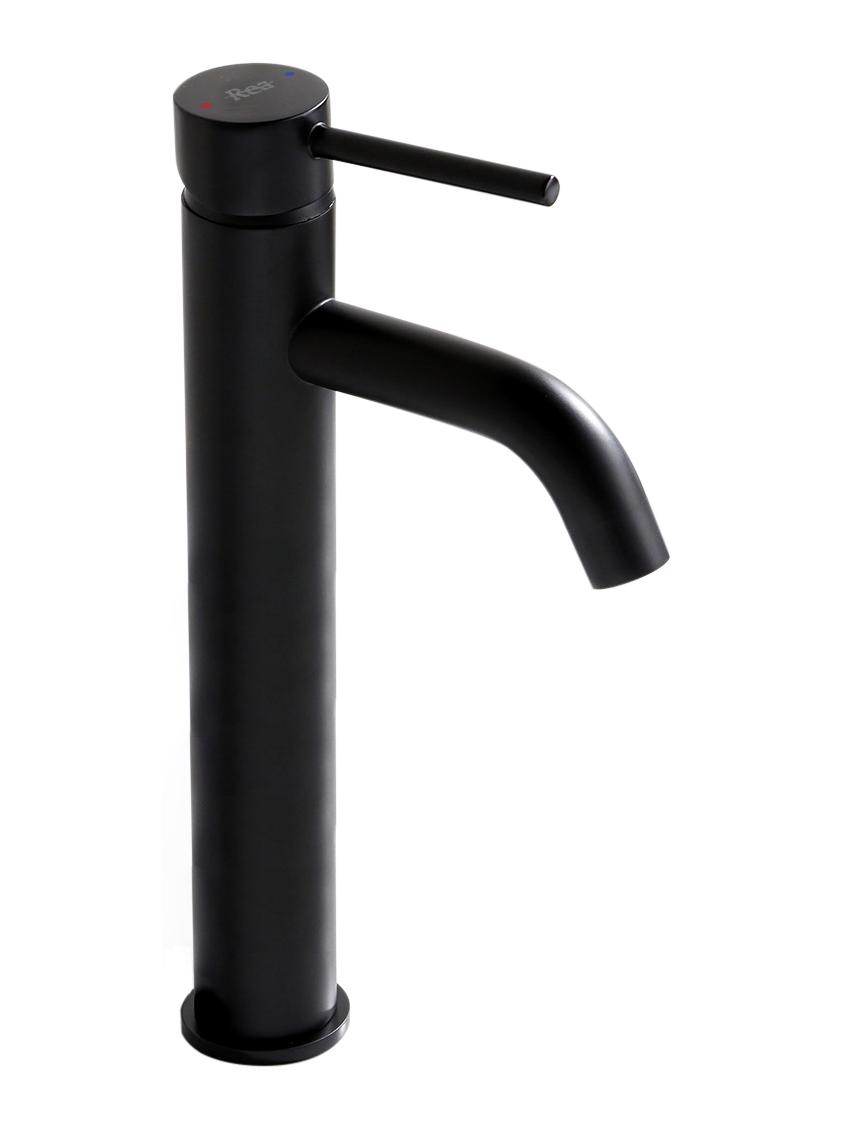 Βρύση νιπτήρα Rea Lungo Black Tall