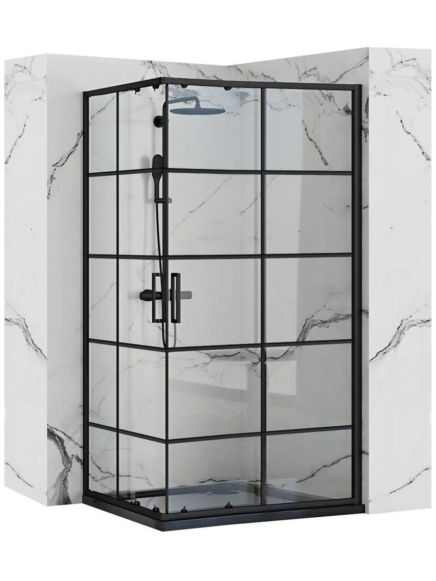 Kabina prysznicowa Rea Concept Black 80x100