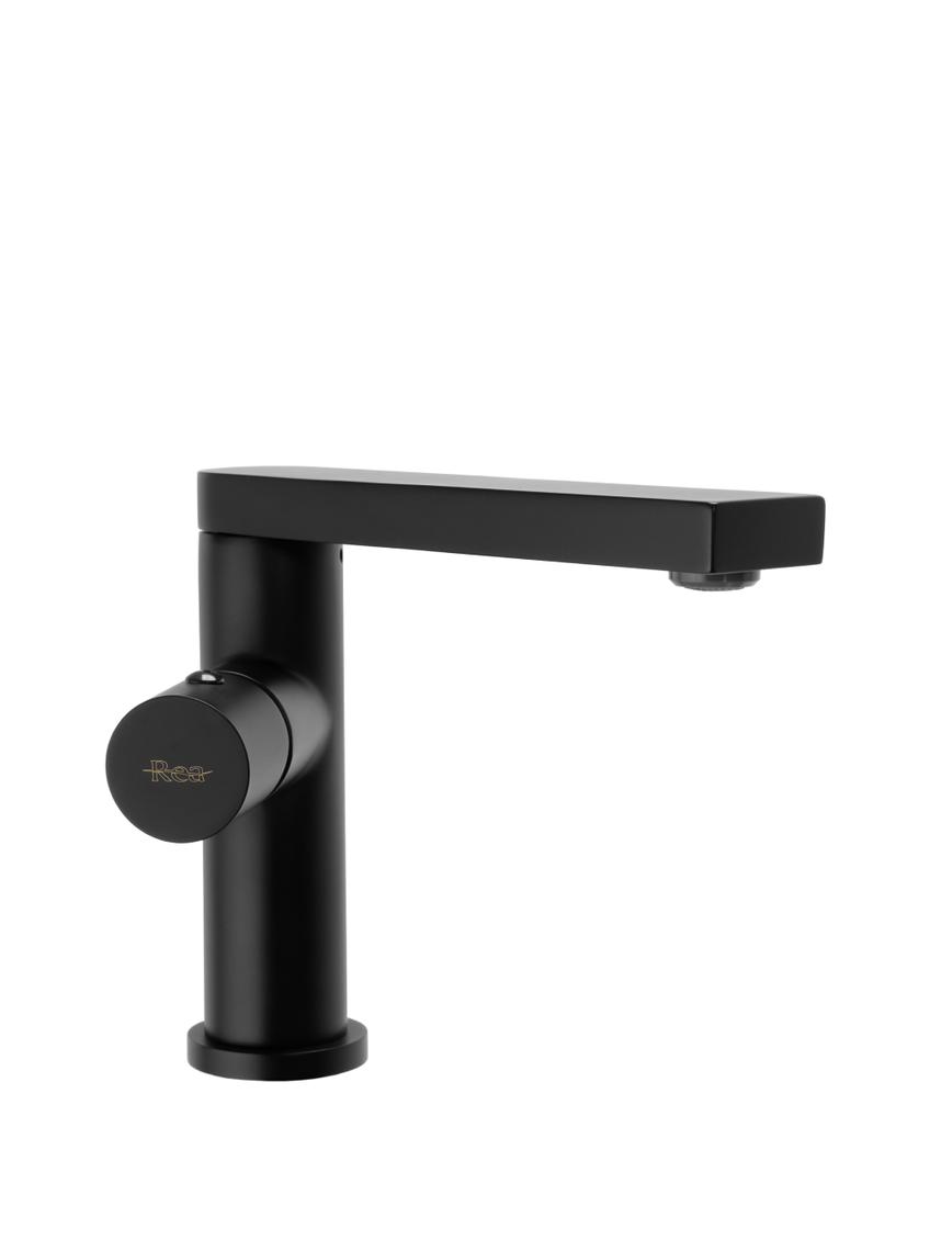 Bateria Umywalkowa REA TAP Czarna Niska