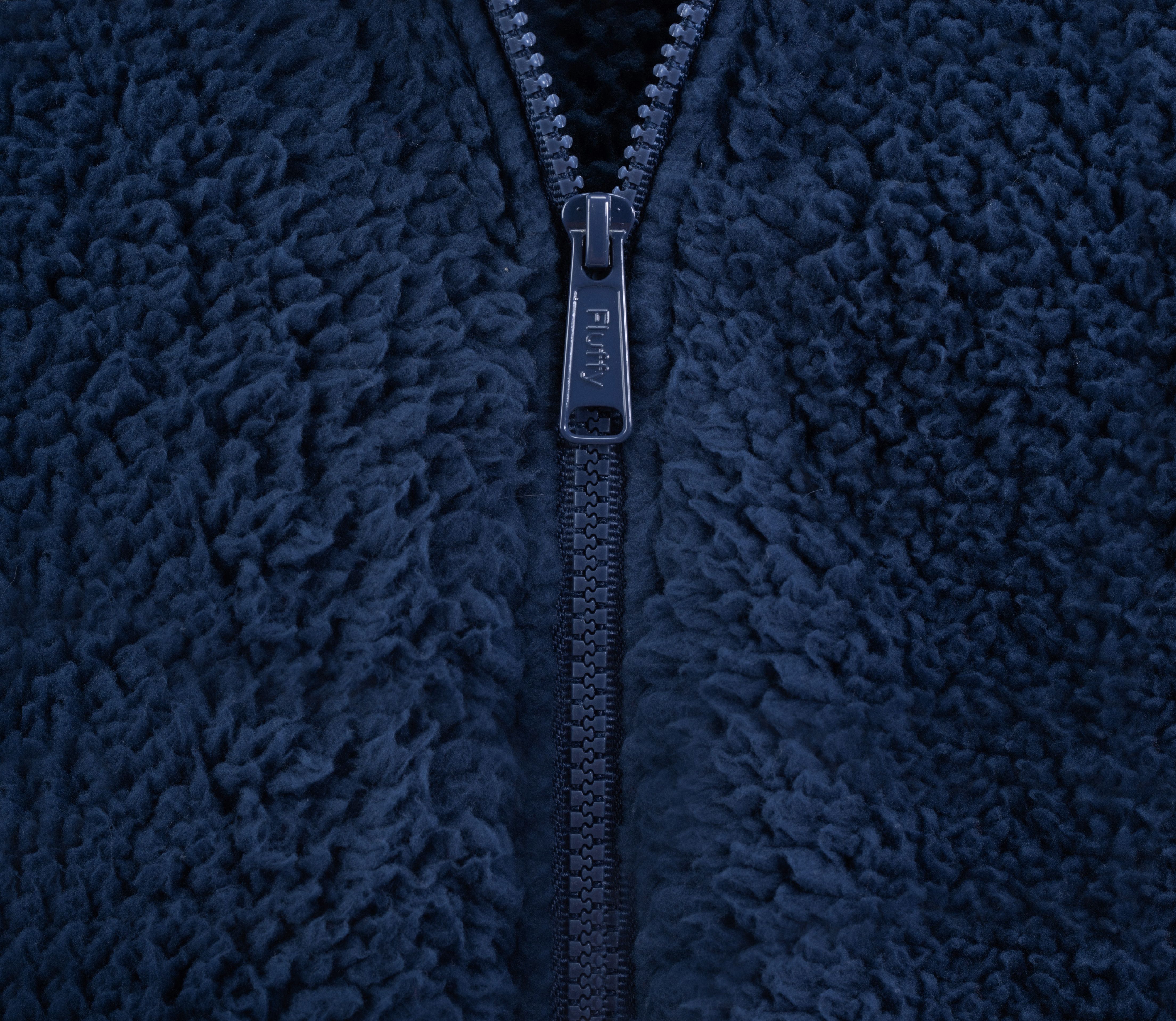 Women's sweatshirt Sherpa Navy Blue S