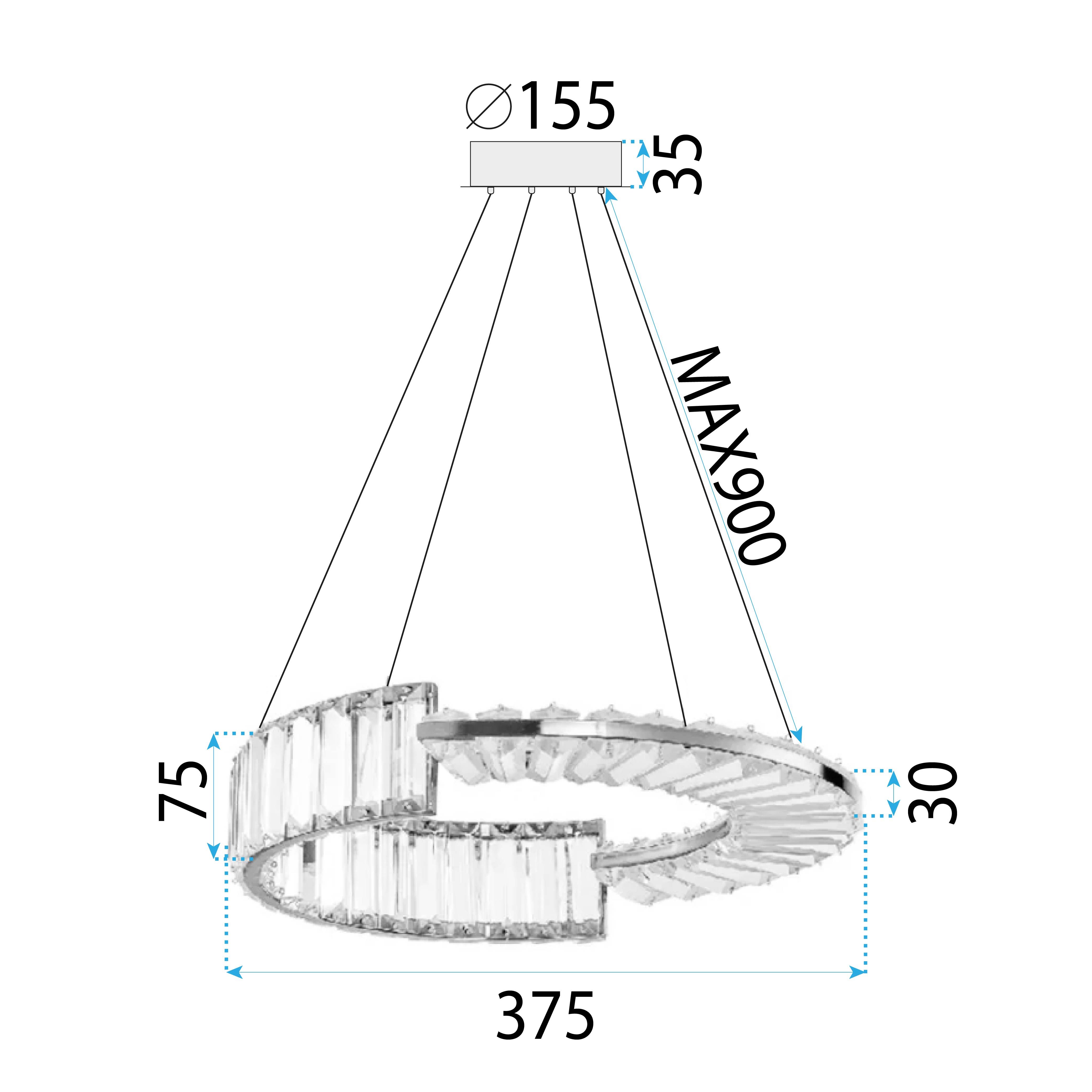 LED lamp APP1527-CP40 CHROME