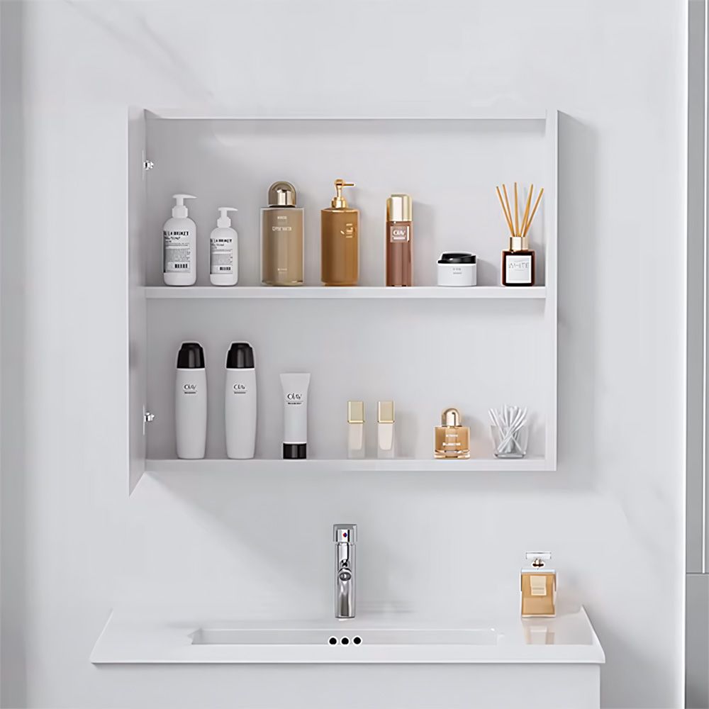 Ensemble de meubles de salle de bain Astor 60cm White meuble avec lavabo + miroir + étagère