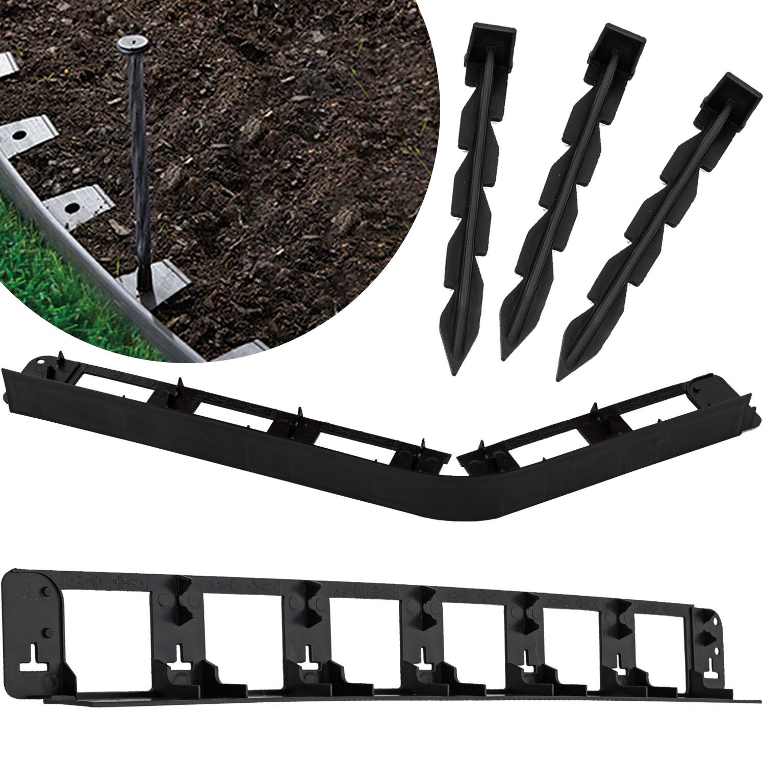 LAWN EDGING 436CM 8PCS HD 7101