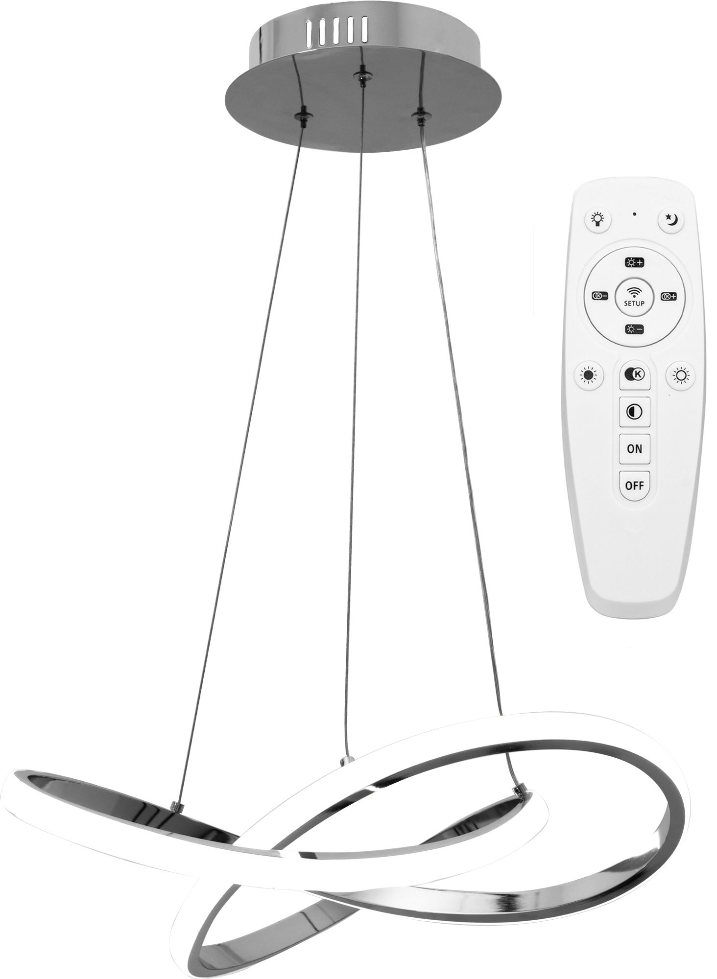 Люстра LED + пульт APP389-CP
