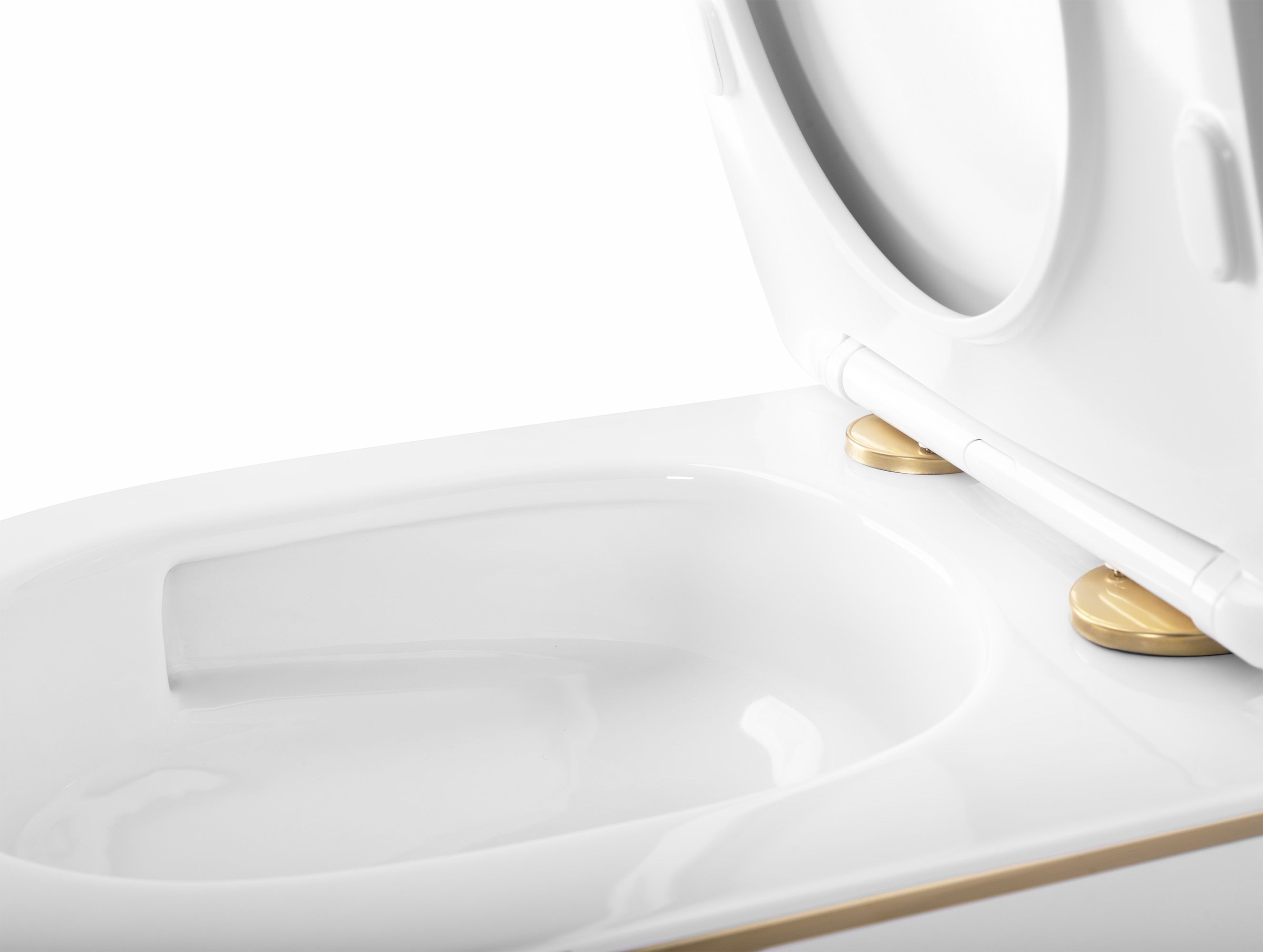 Cuvette WC suspendue Rea Carlo Mini Tornado NFQ GOLD EDGE