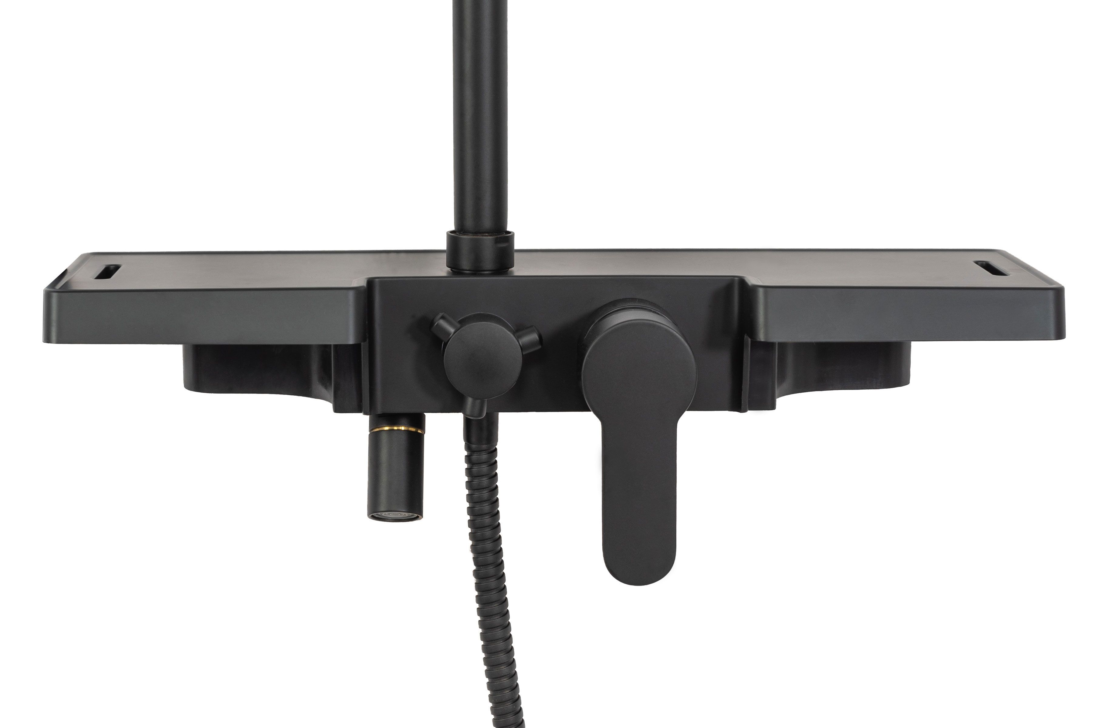 Shower system Rea Bravo Black