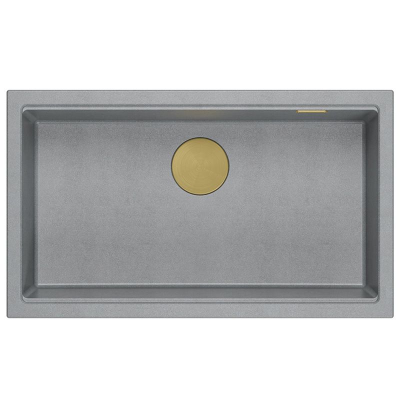 Νεροχύτης από γρανίτη Logan 110 Grey Metallic ( 76 x 45 x 23.5 cm)