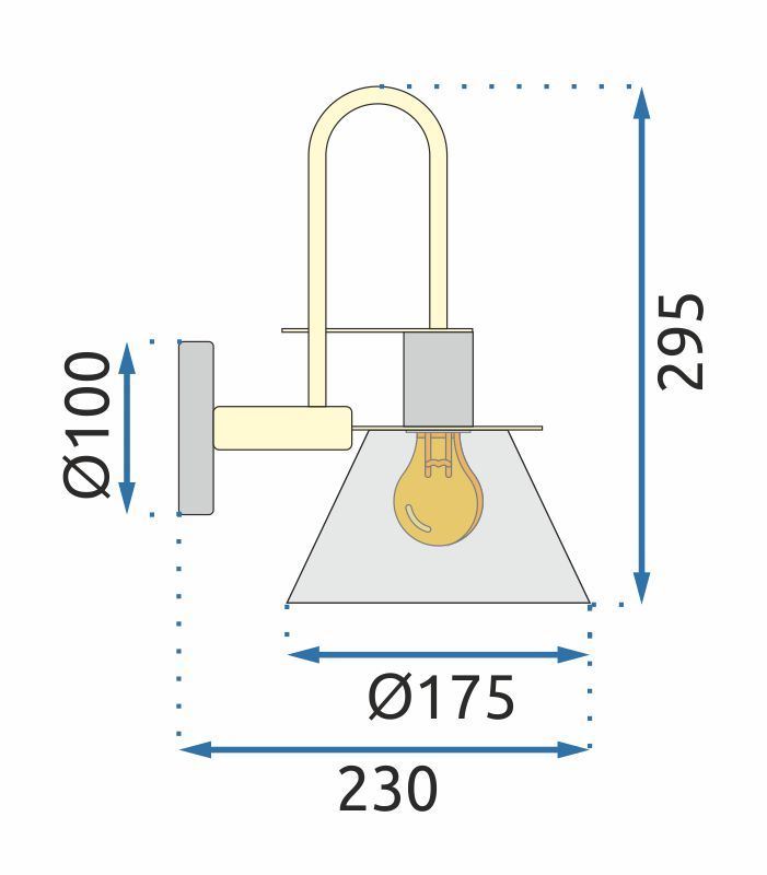 Wall lamp APP1602-1W black