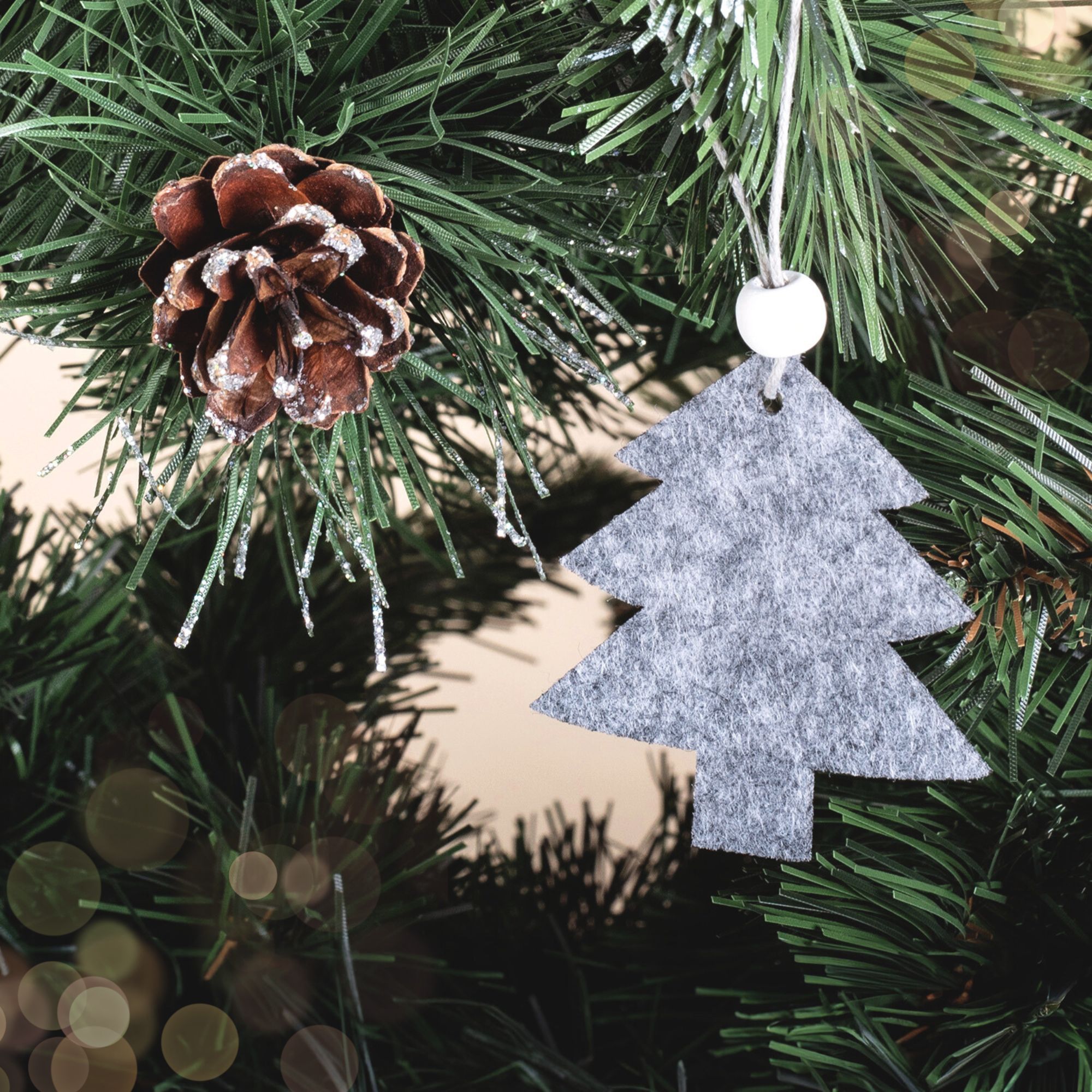 Christmas decorations Silver Frost 42 pcs