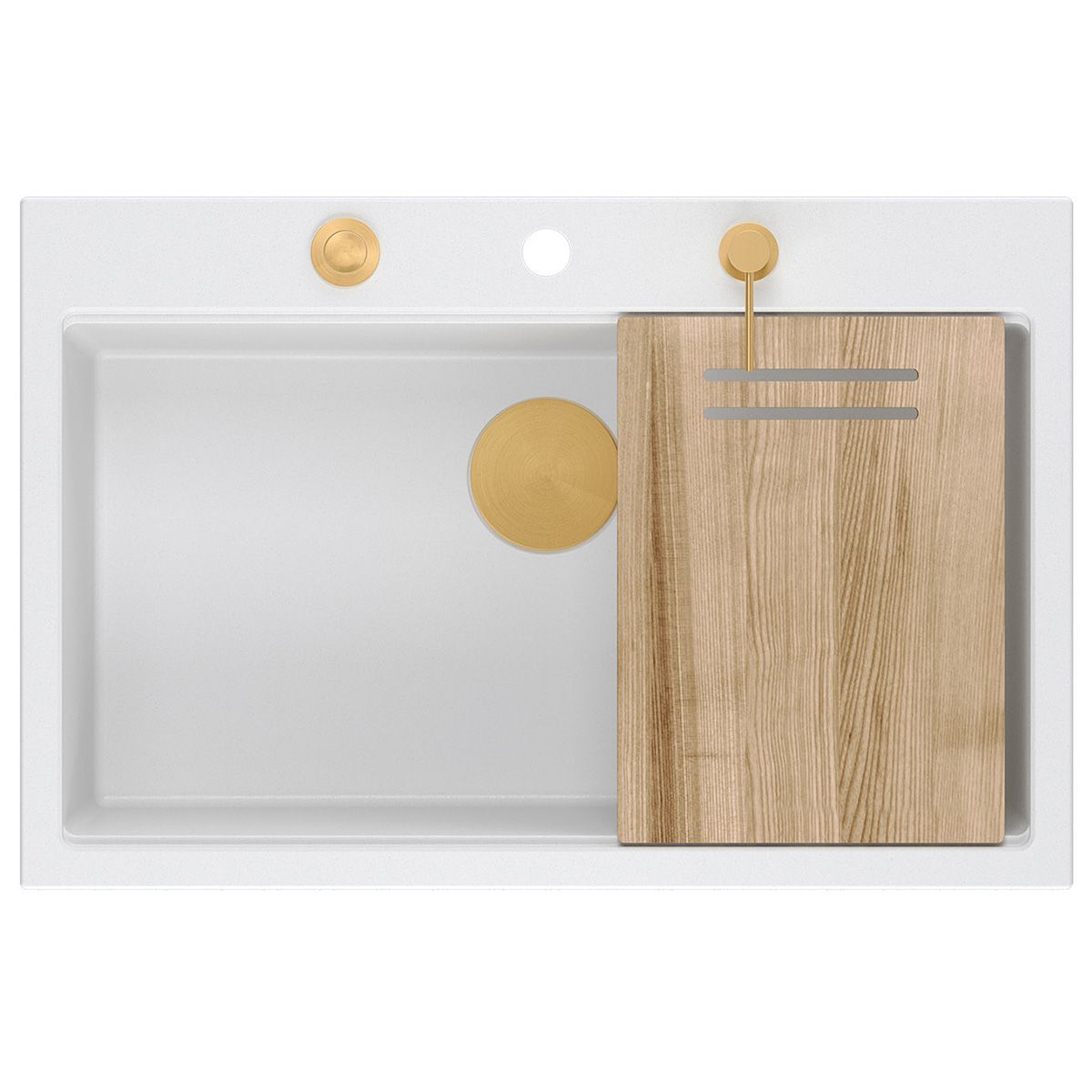 granito kriauklė MARC 110 WORKSTATION White