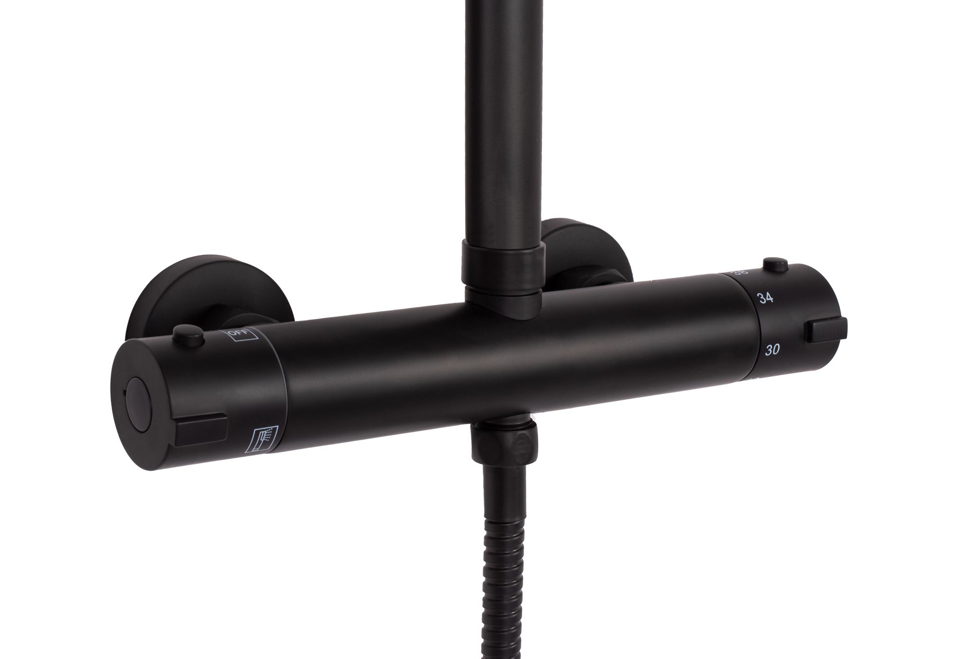 Shower set REA Tom black