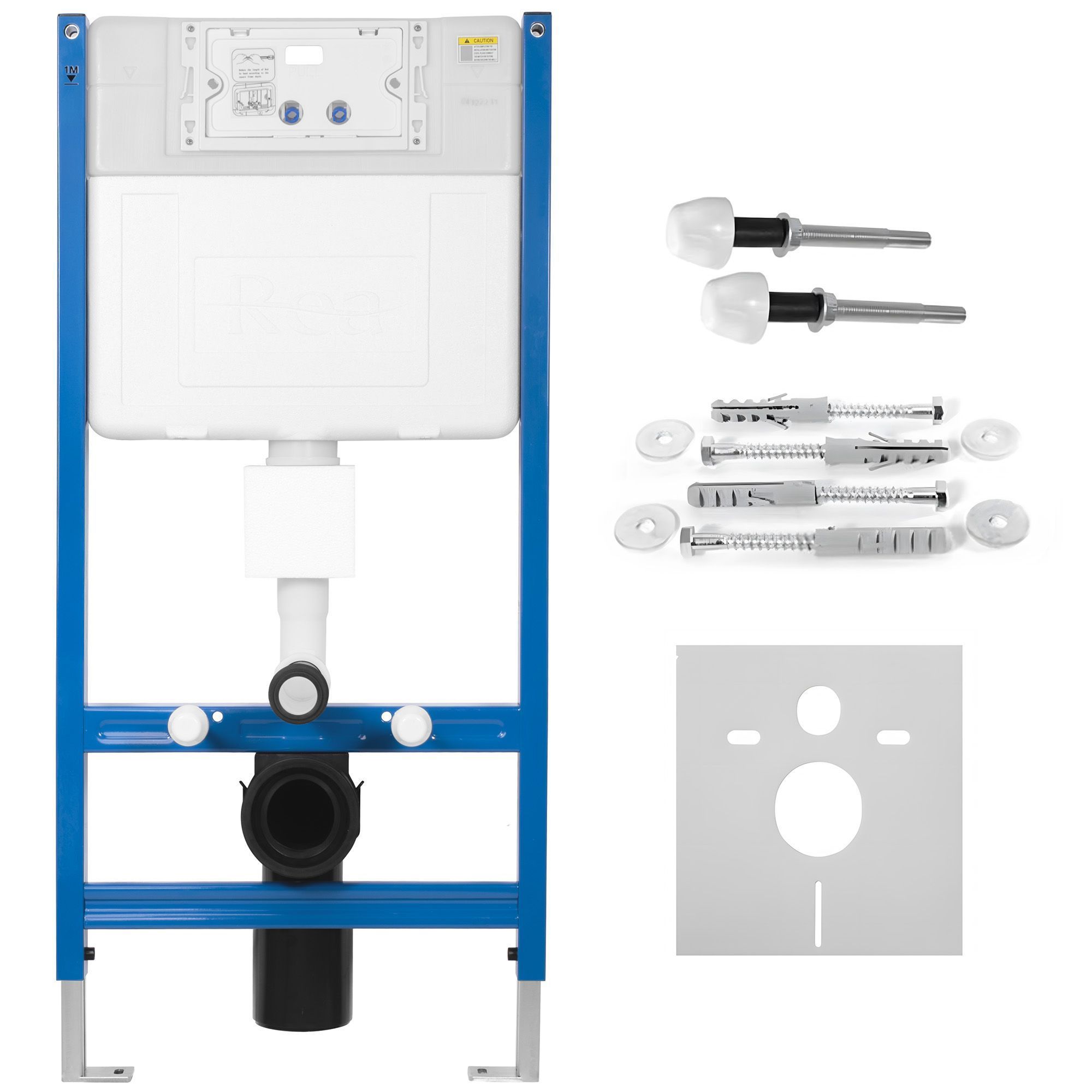 Bâti support wc K011A-Q REA T Brush Steel
