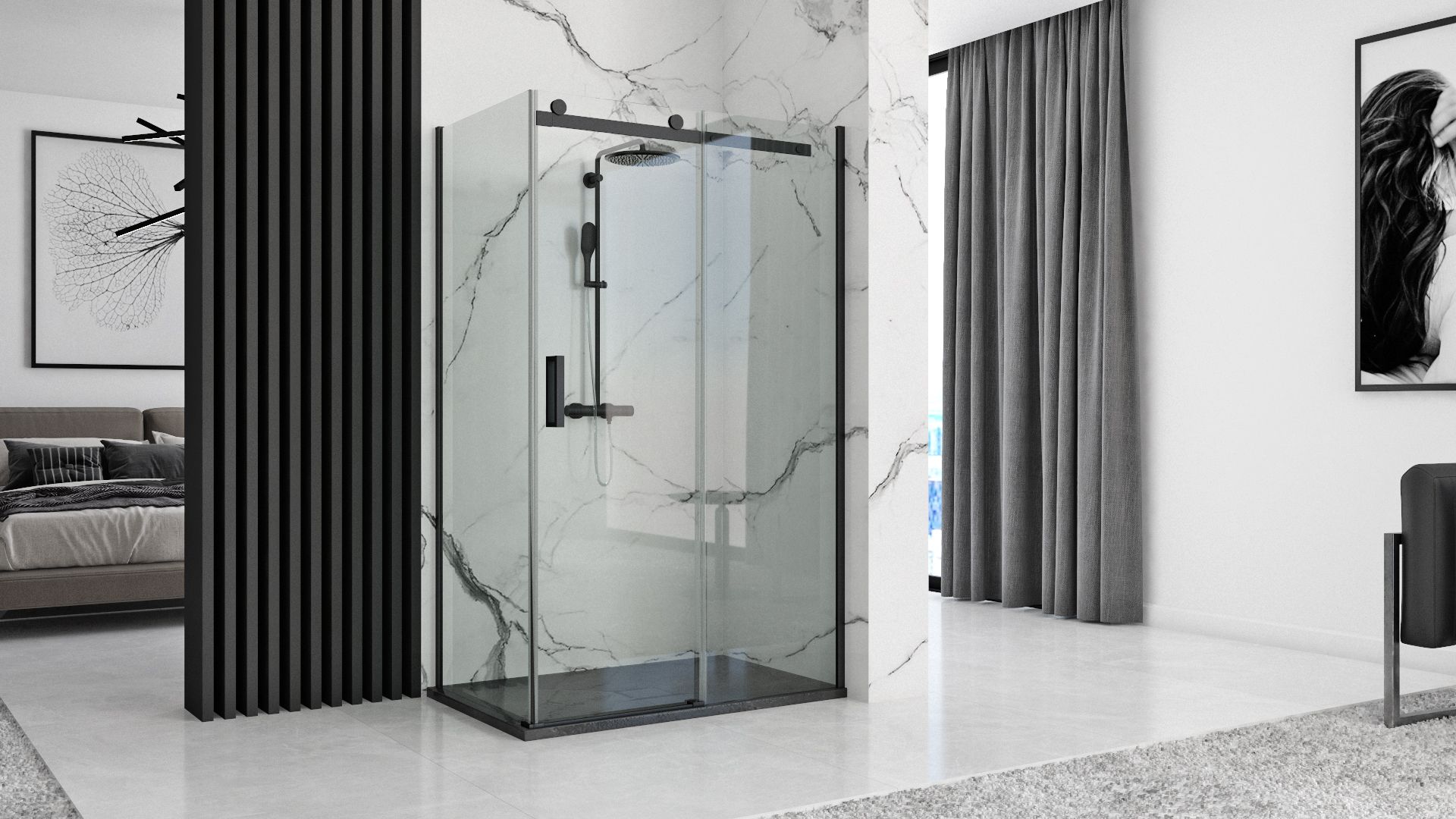 Duschtasse Rea Stone 80 x 100