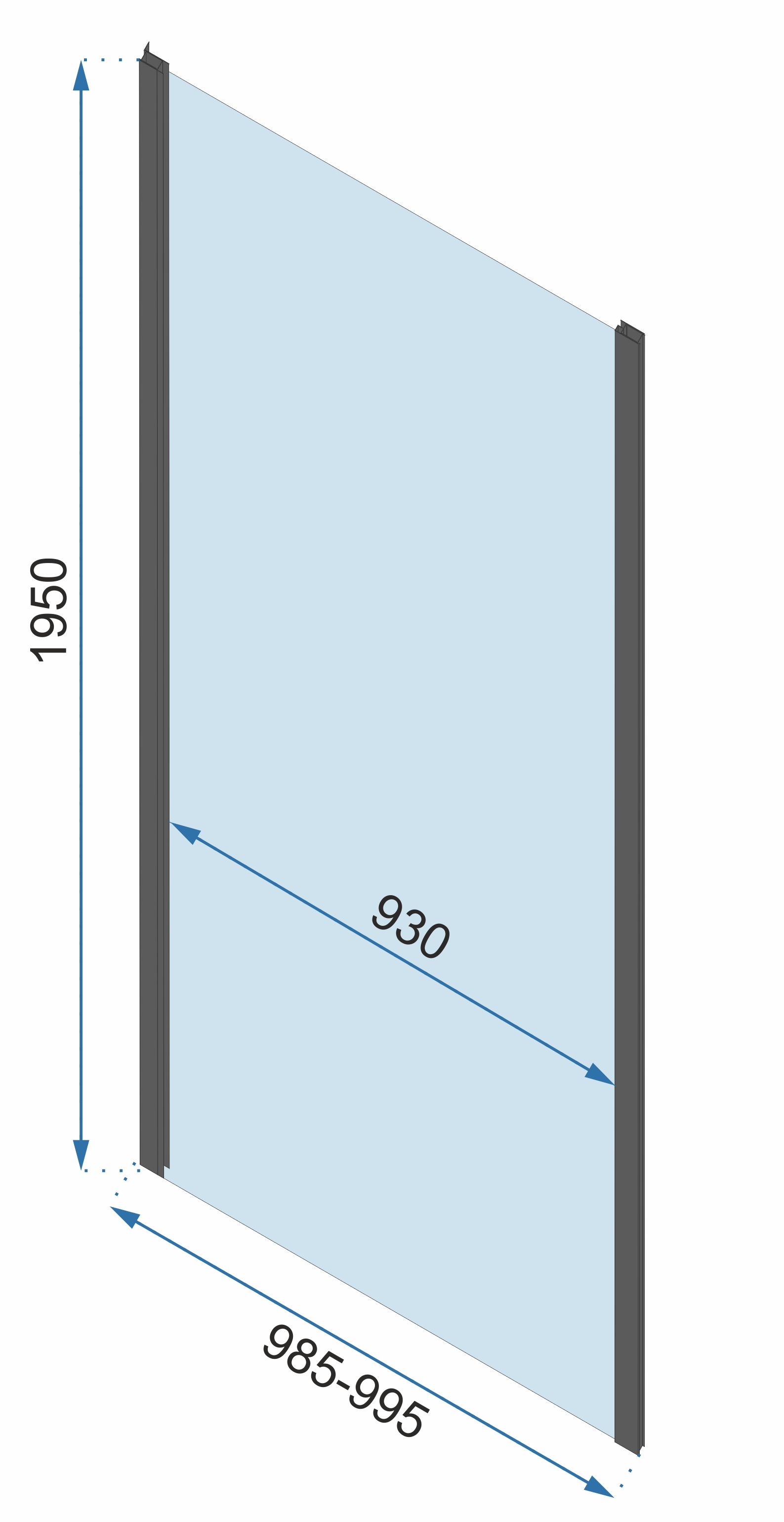 Sarok zuhanykabin Rapid Slide