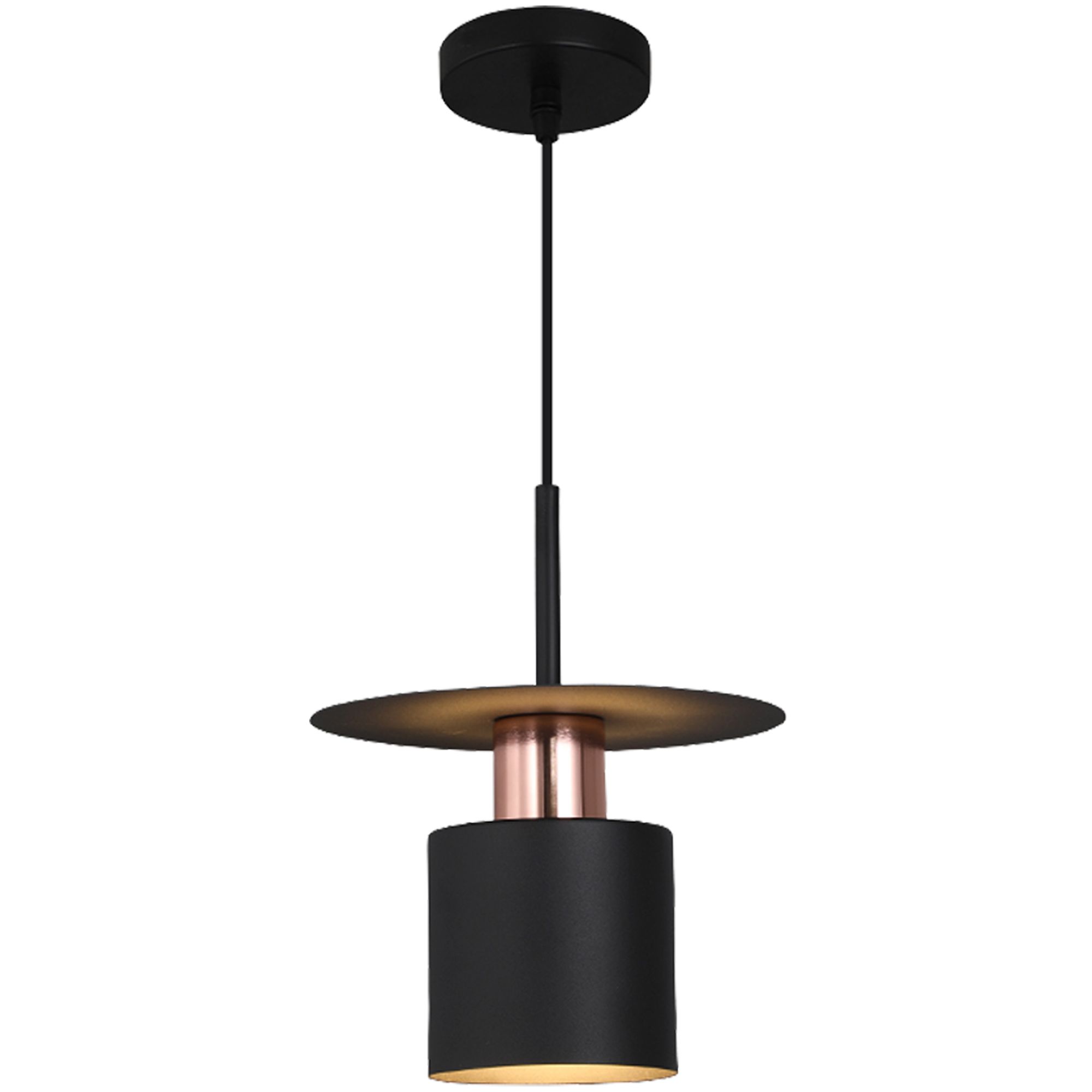 Lamp APP1145-1CP Black Rose Gold