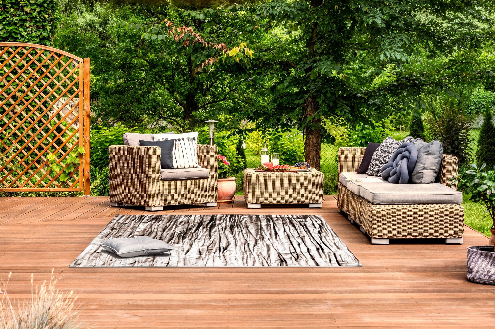 Plush carpet Nature 4D Beige Rock