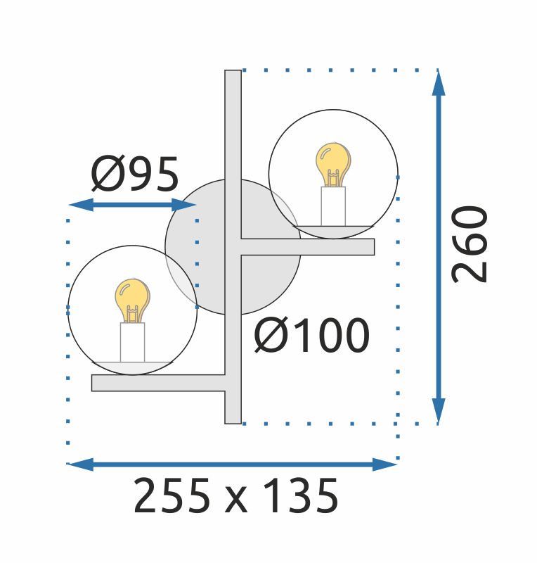Wall lamp APP1171-2W Gold