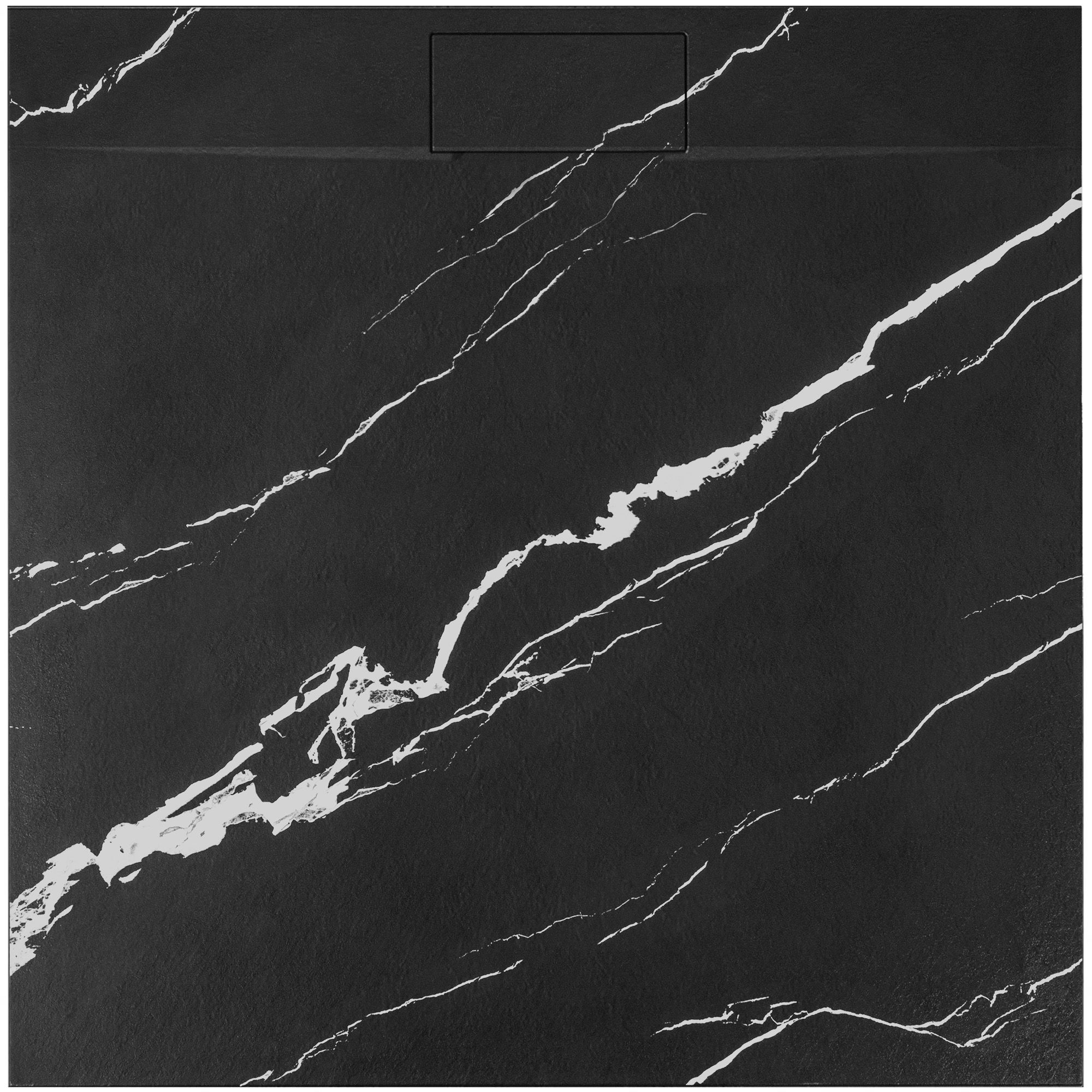 Shower tray Bazalt CARRARA BLACK 90x90