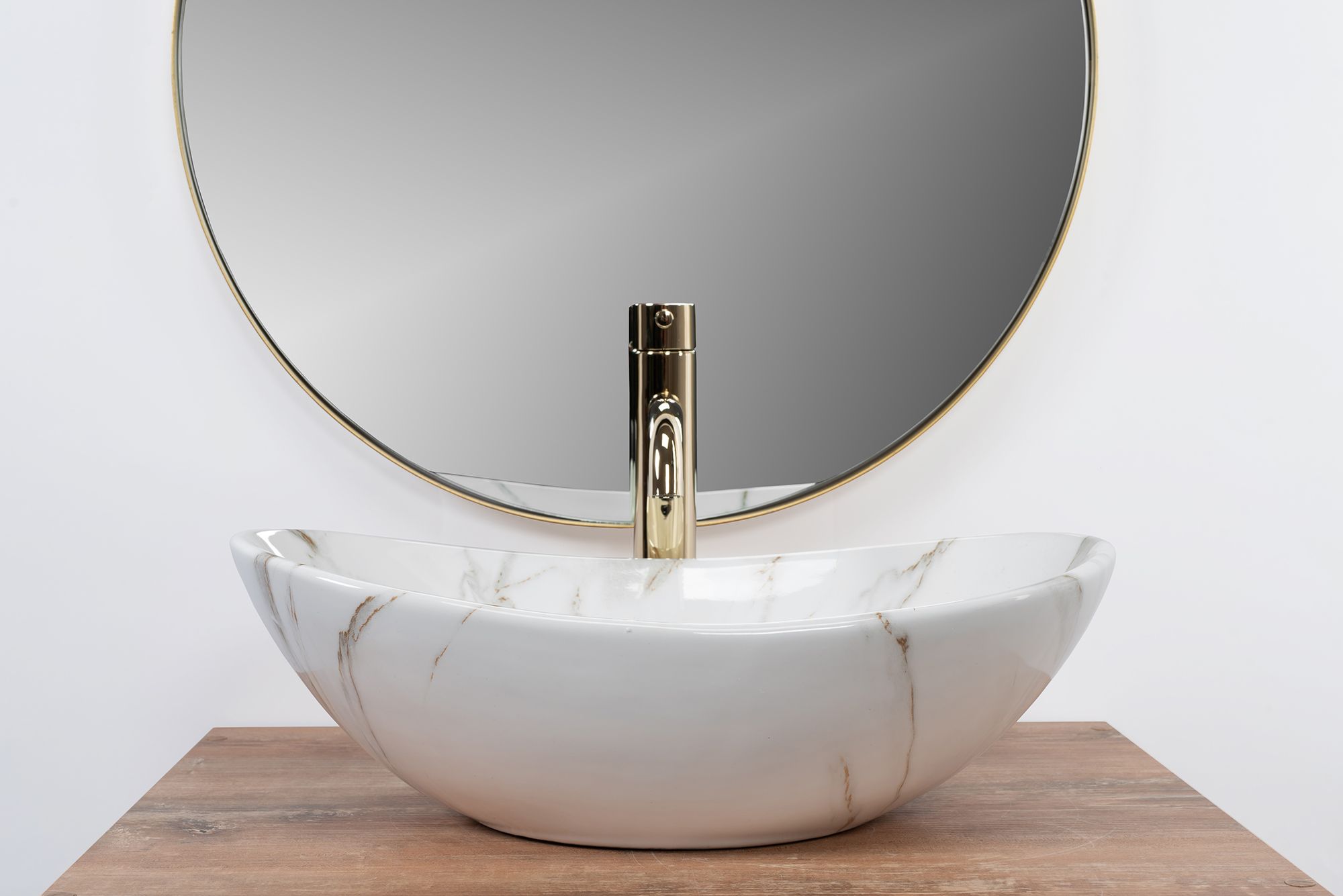 Lavabo sobre encimera REA Royal Mini Aiax Shiny