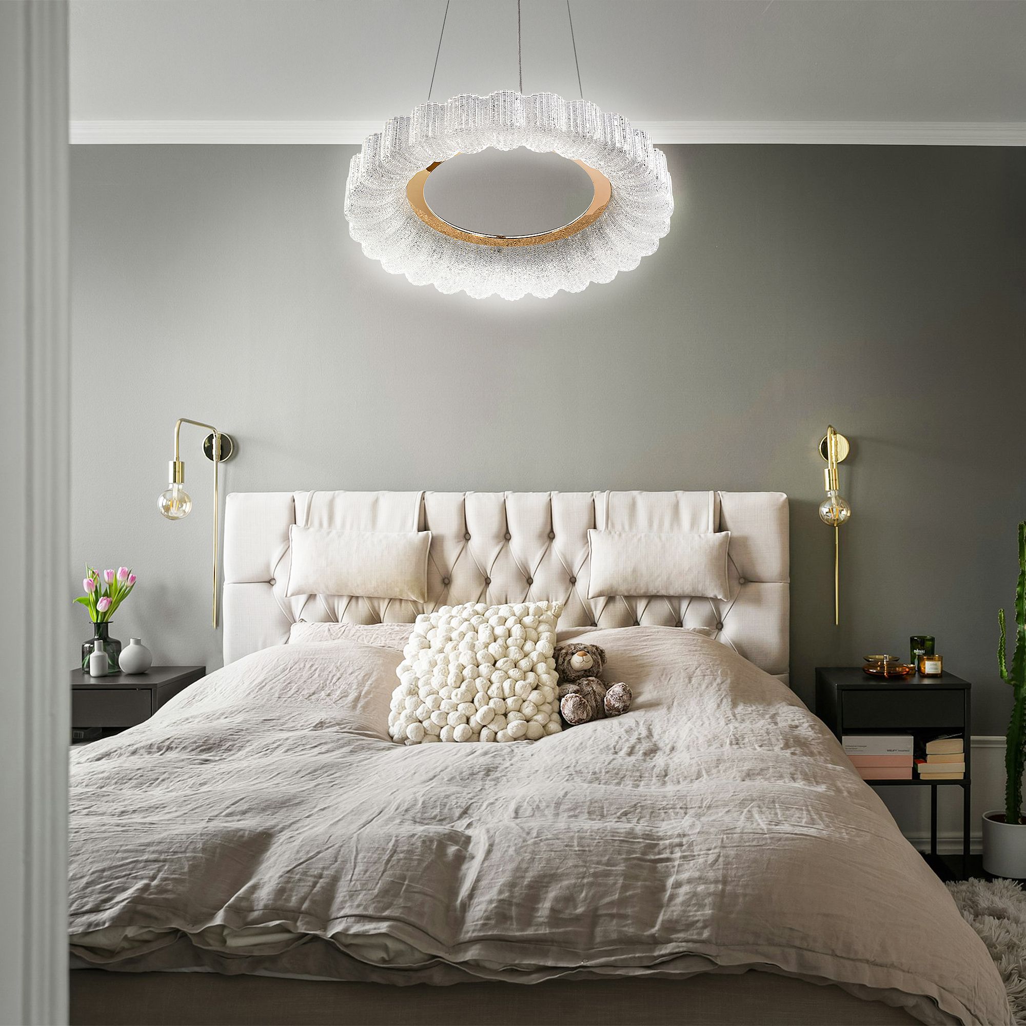 LED lamp  MS018-CP ROSE GOLD 40cm