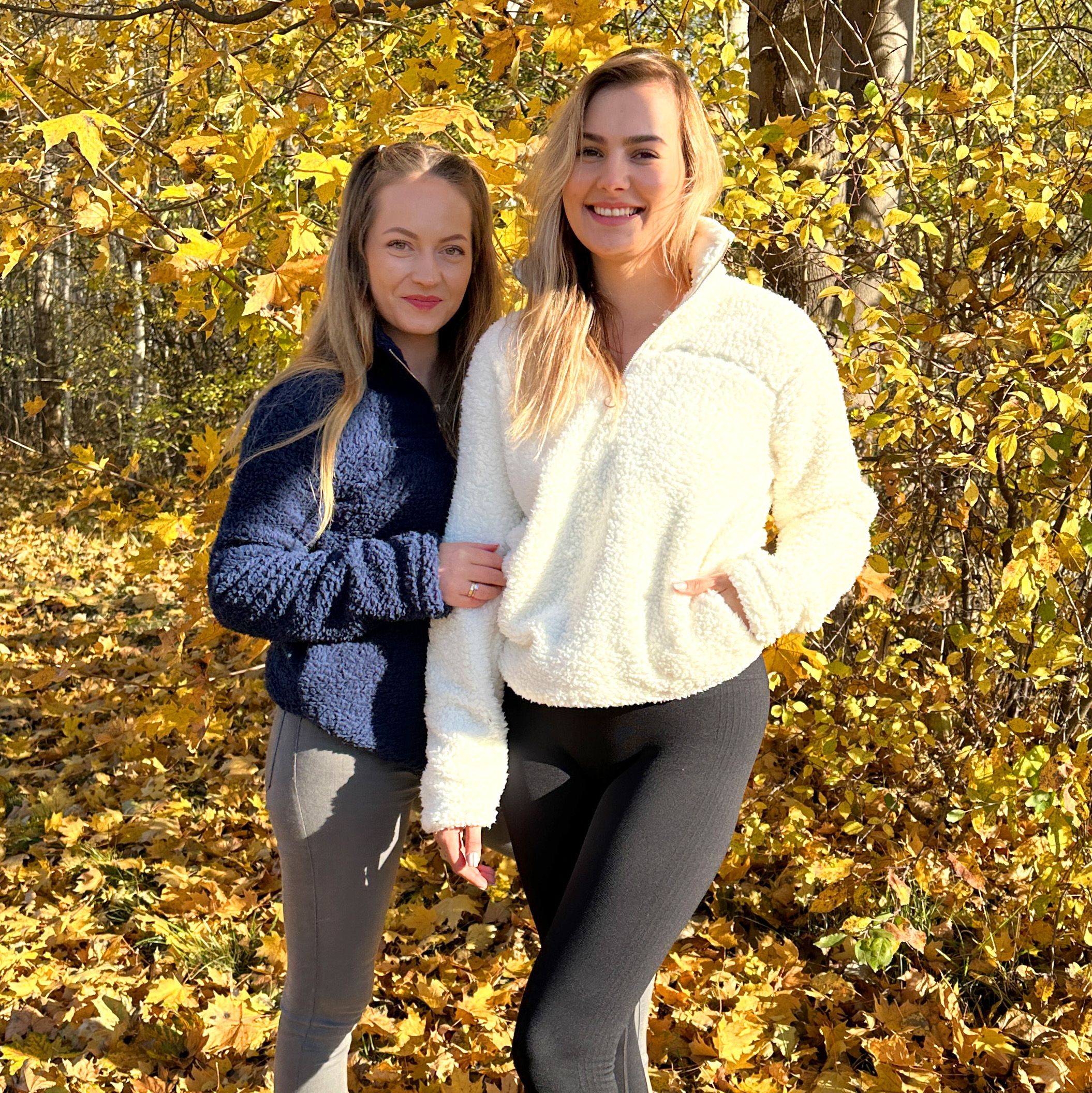 Women's sweatshirt Sherpa Navy Blue M