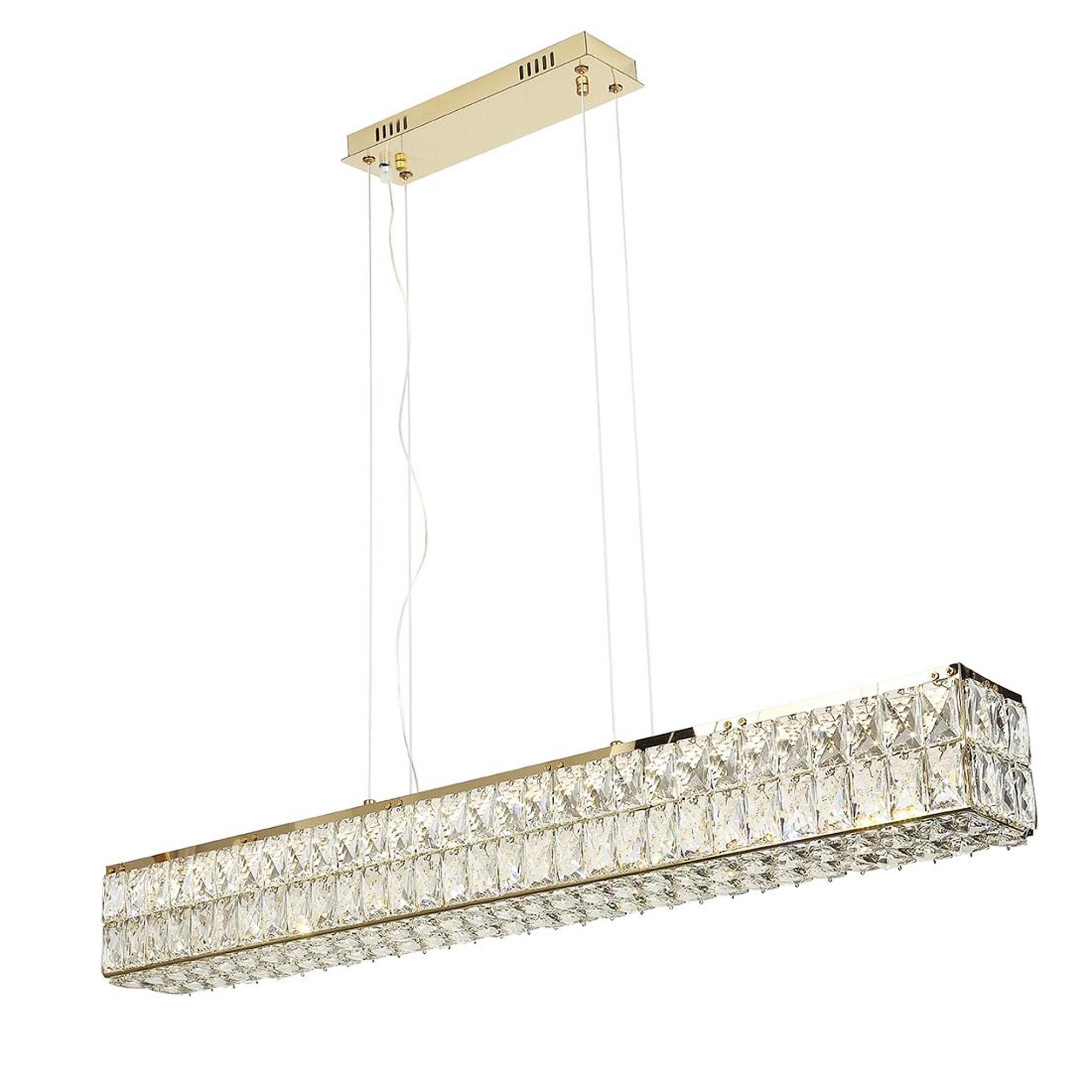 Люстра LED APP1566-CP Gold 60cm