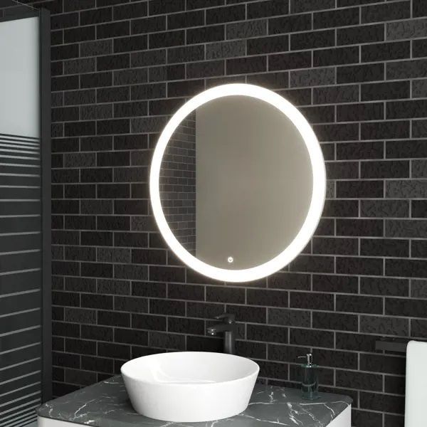 Specchio da Bagno con Luce LED e Antiappannamento Ø60 cm Big Volpe