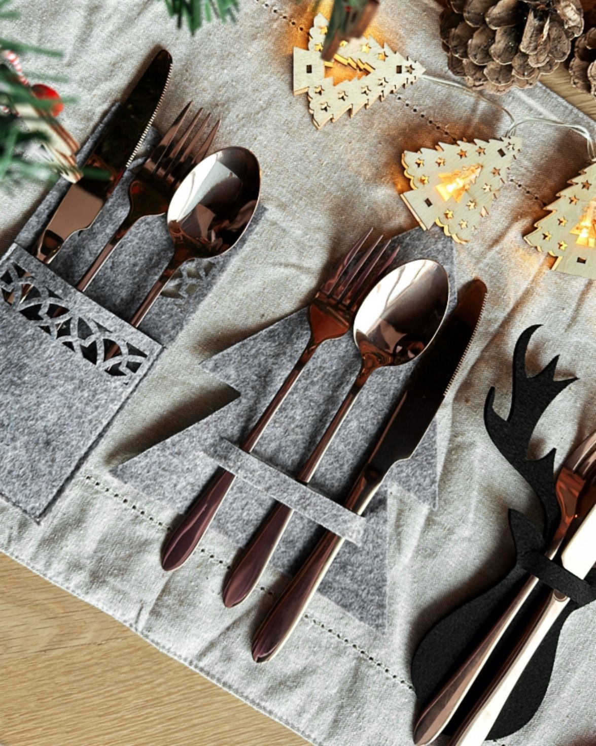 Christmas decorations Silver Frost 42 pcs