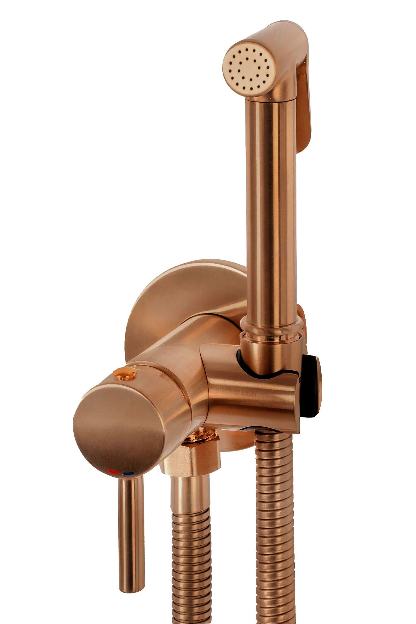 BIDE MAIŠYTUVAS SU DUŠELIU  Lungo Loop Copper Brush