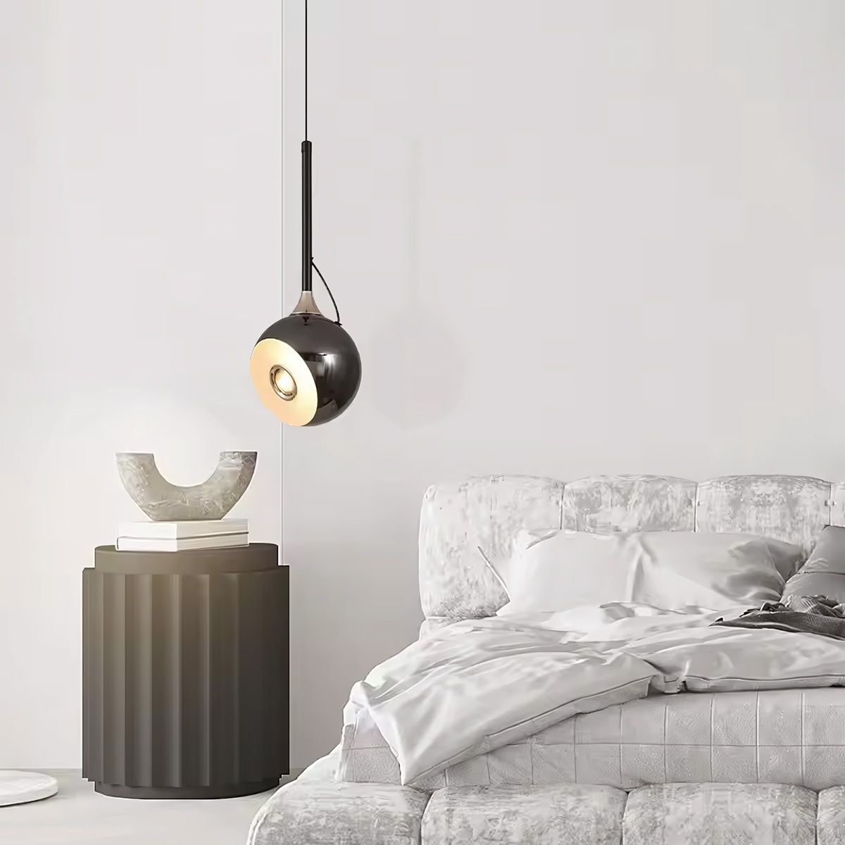 Lámpara LED G087-1CP BLACK CHROME