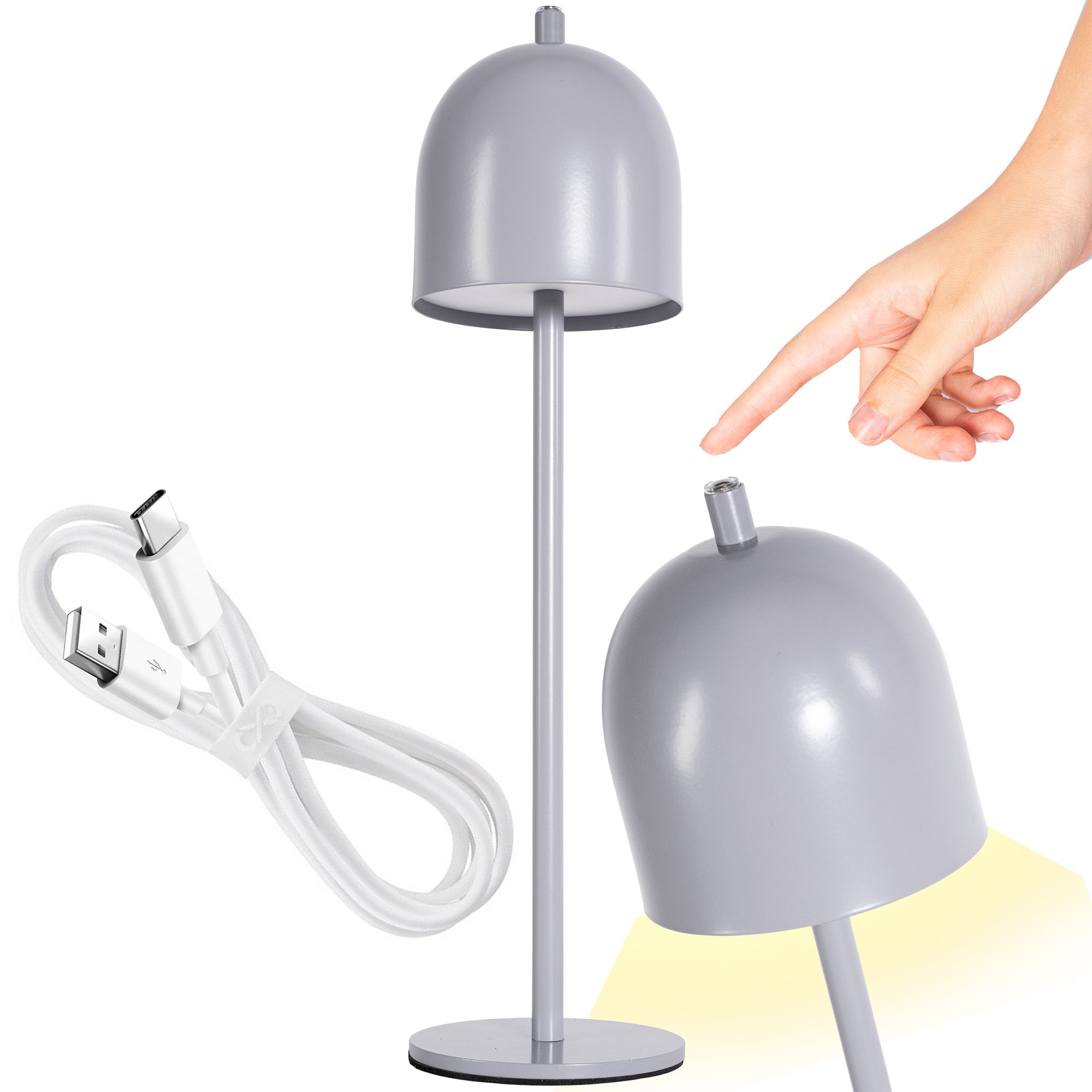 Bedside lamp APP1362-T grey