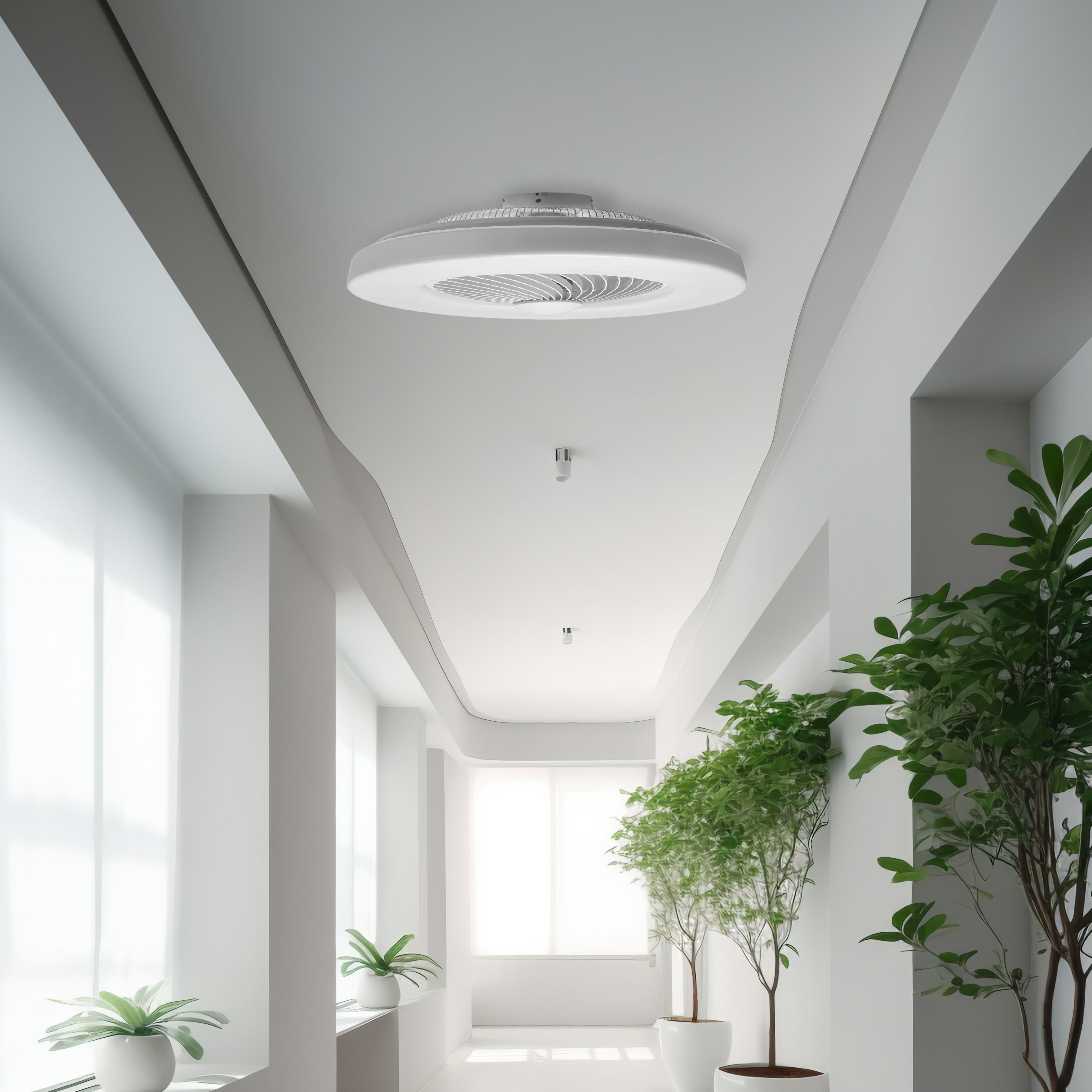 Lámpa ventilátorral APP1551-C WHITE