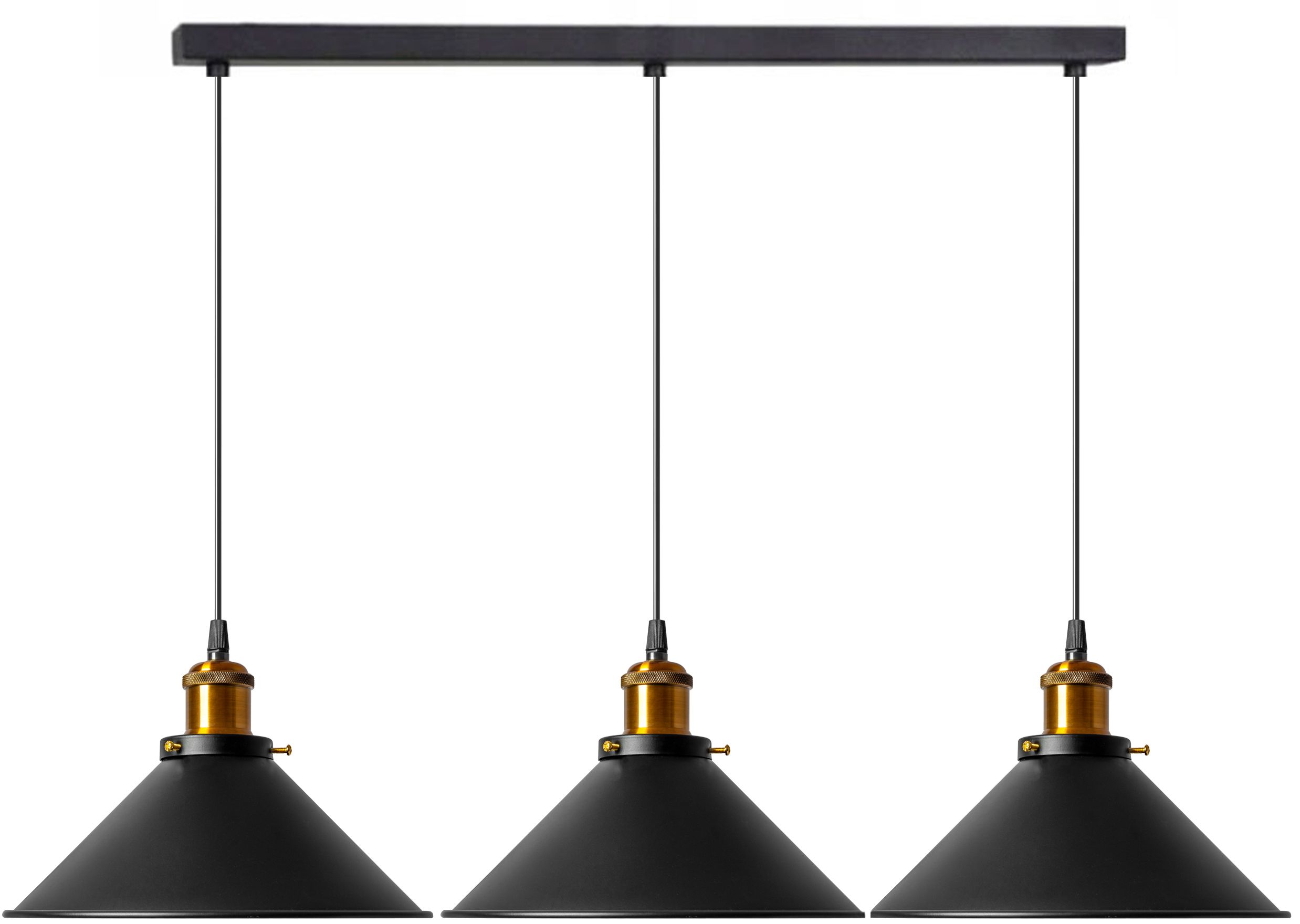 Lamp PORTO BLACK 3CP