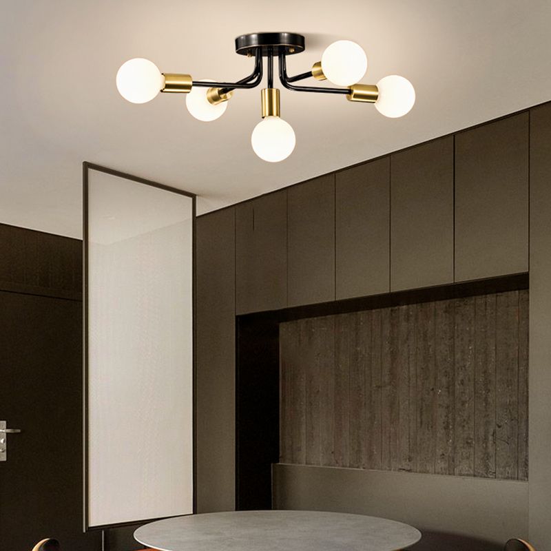 Люстра APP1118-5C Black Gold