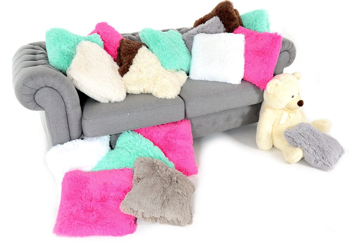 Fluffy pillowcase Elmo 40x40 Light Pink