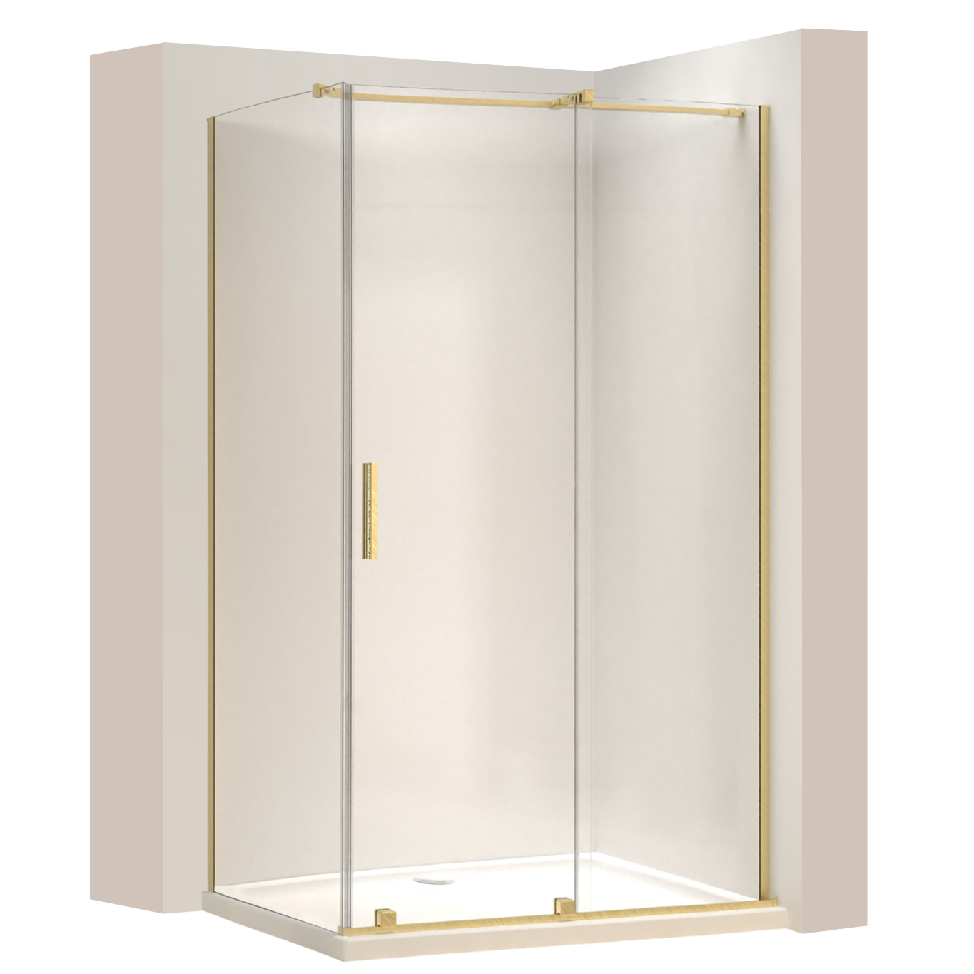 Duschkabine REA Montana Gold Brush 130x100