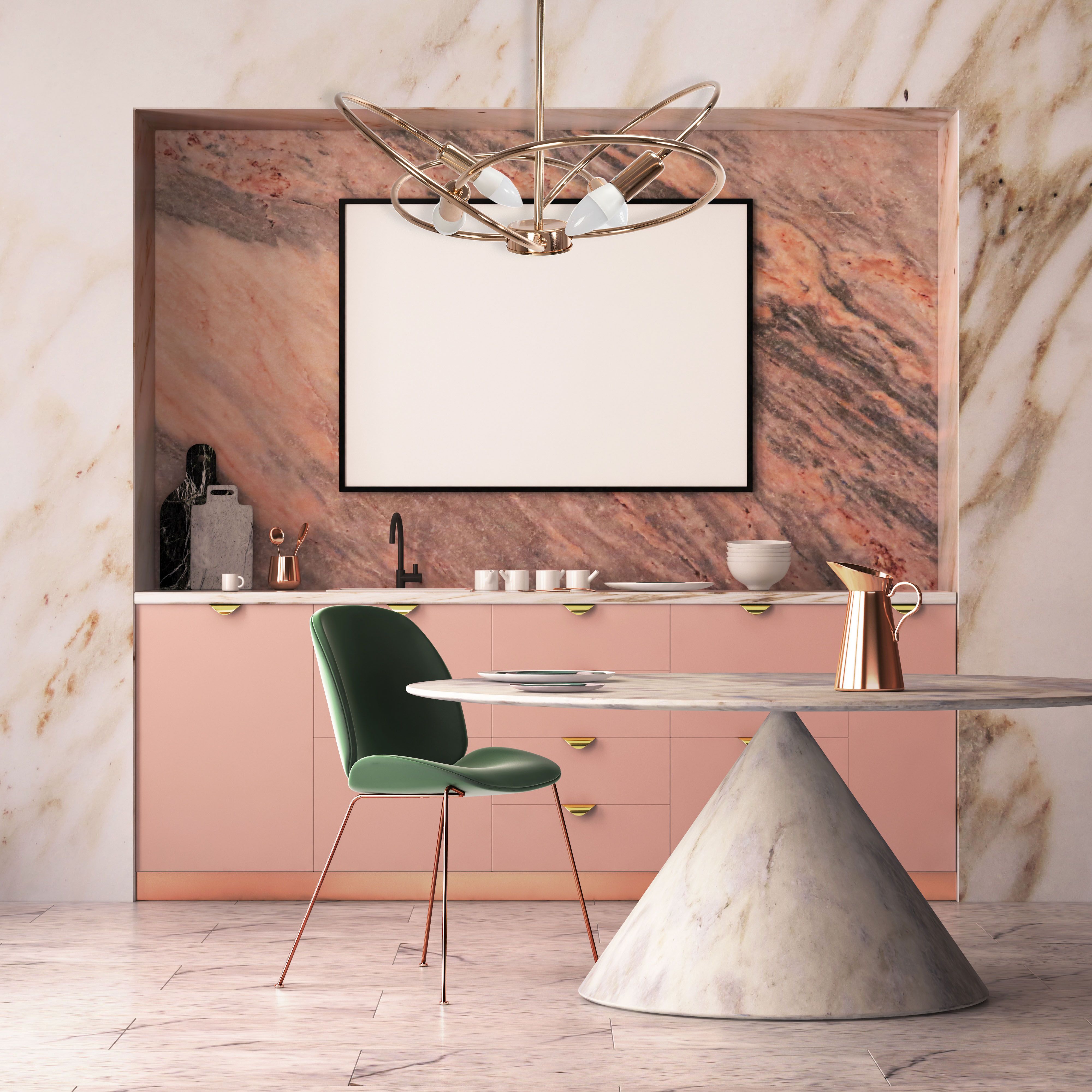 Lámpara 4 Rose Gold APP1092-4C