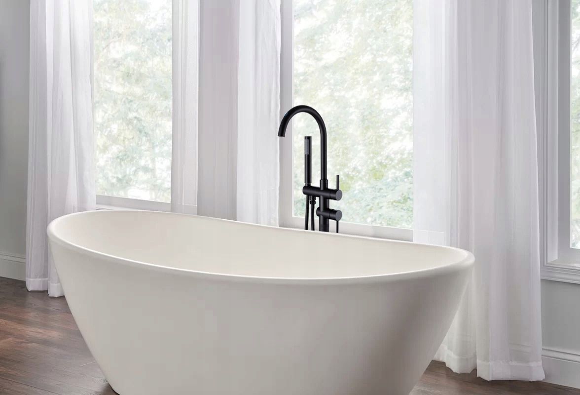 Bath faucet Rea Lungo Ortis black