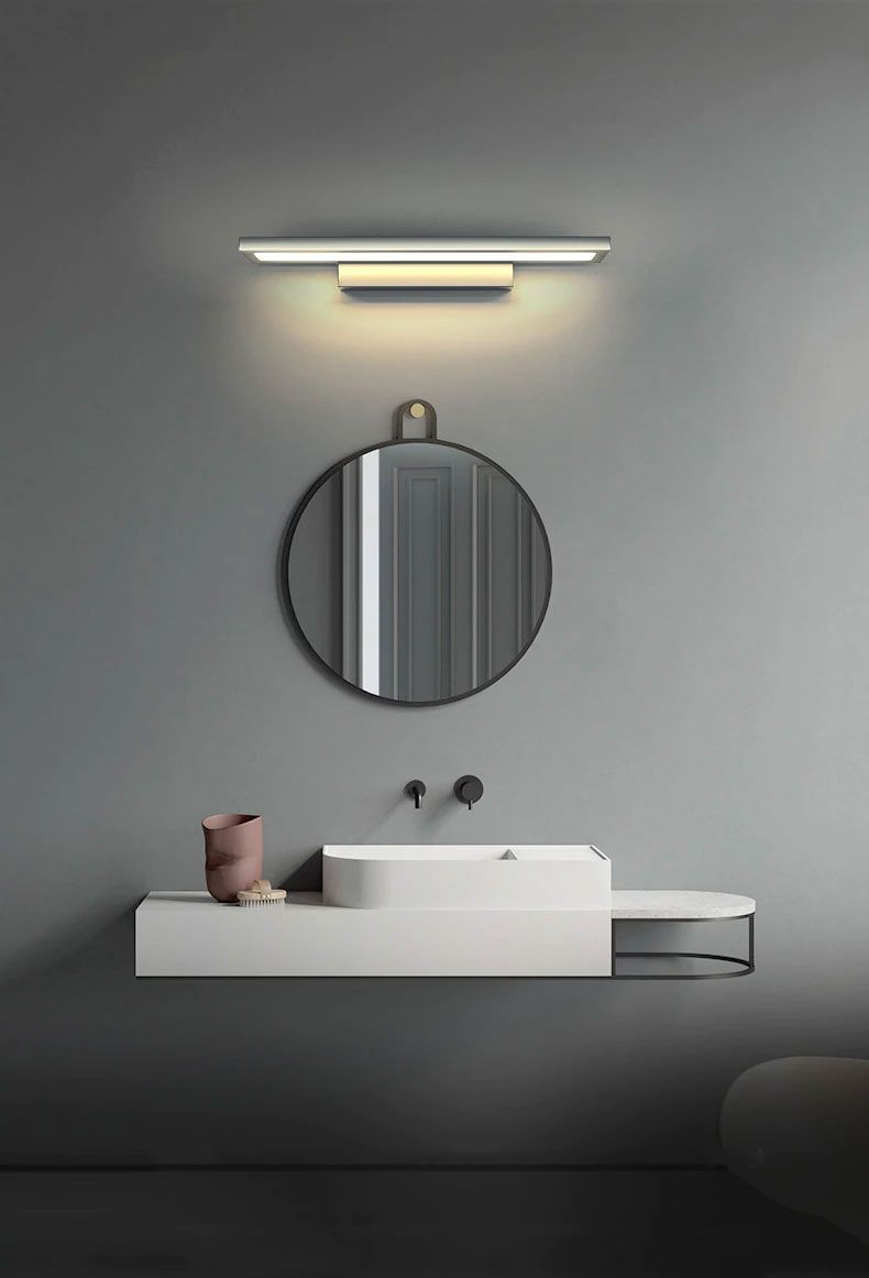 B110-6W - Applique LED da Bagno - - LAMPADA APPLIQUE LED 6W DA BAGNO  SPECCHIO ARGENTO SILAMP B110-6W