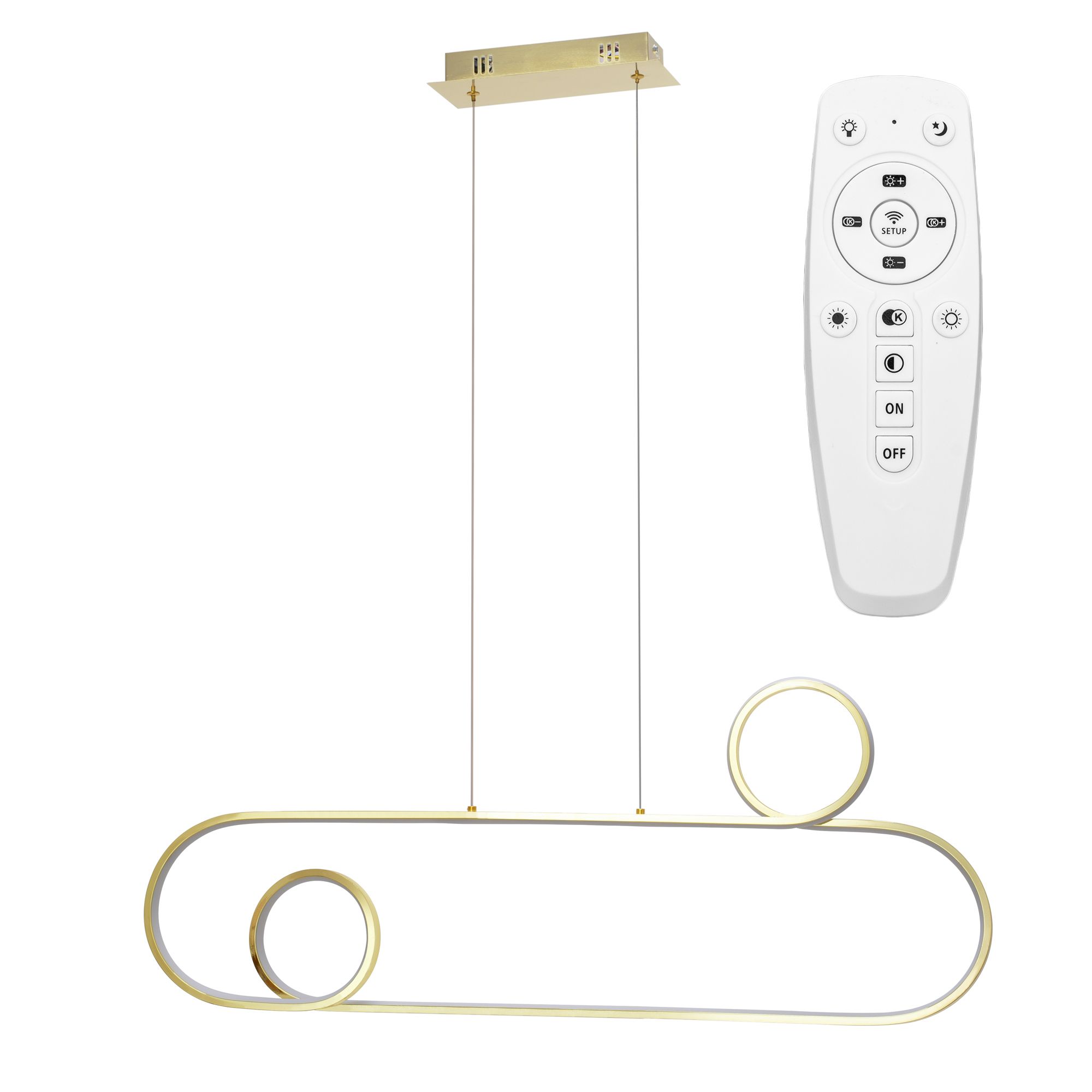 Люстра LED APP809-CP GOLD