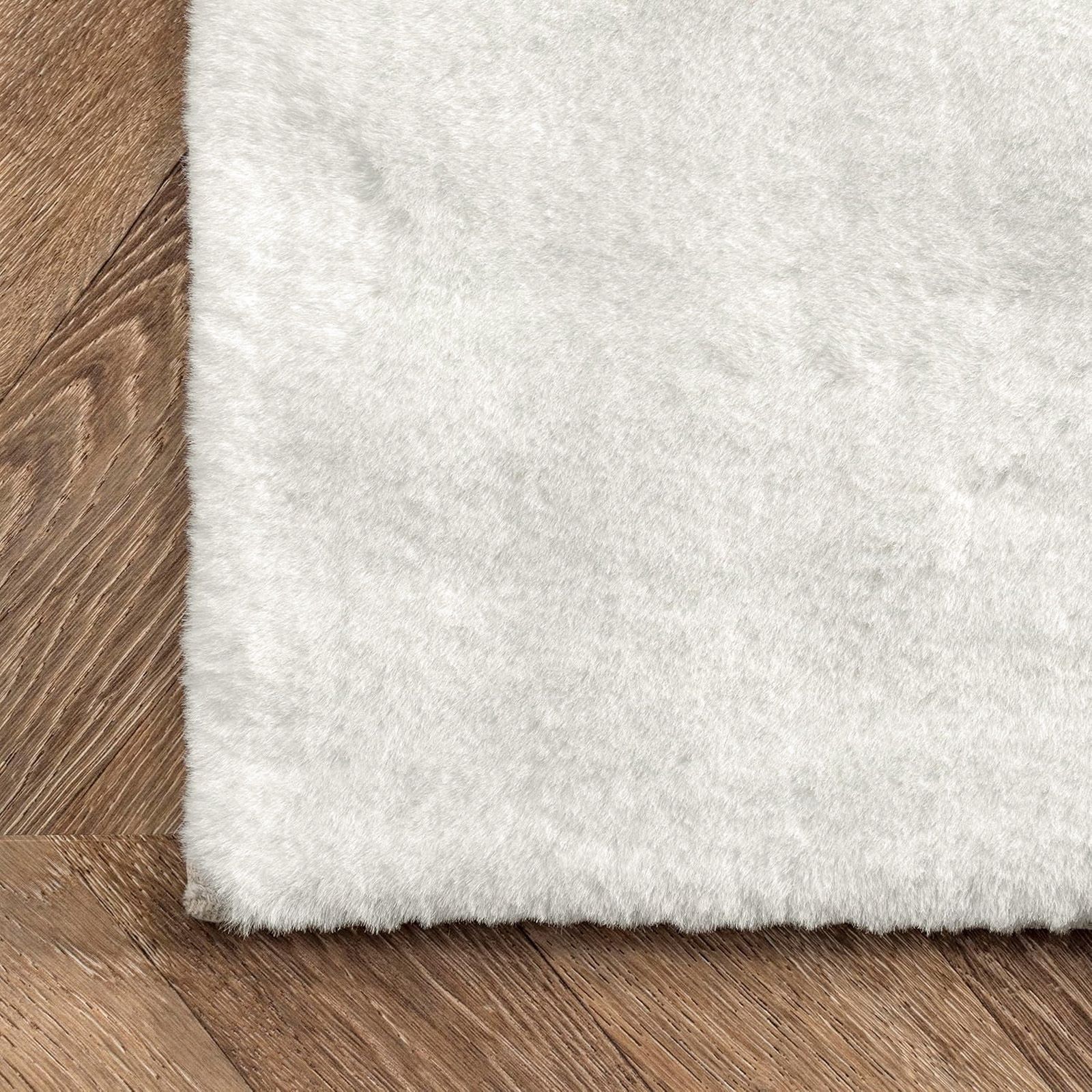 Alfombra Rabbit White Ecru
