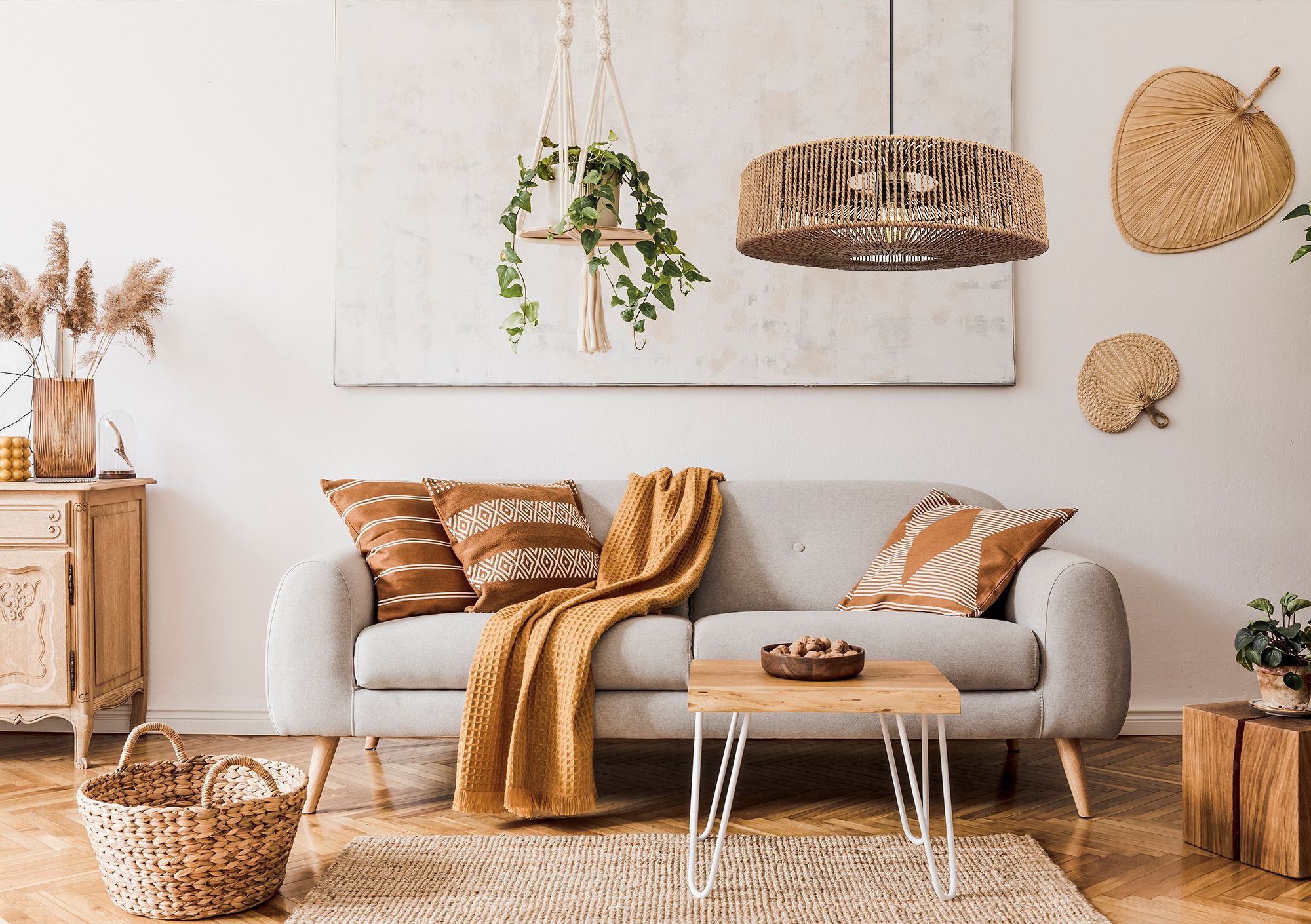 Люстра стельова APP1294-1PC Beige