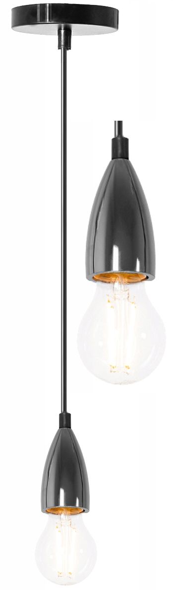 Lámpara APP357-1CP Chrome Black