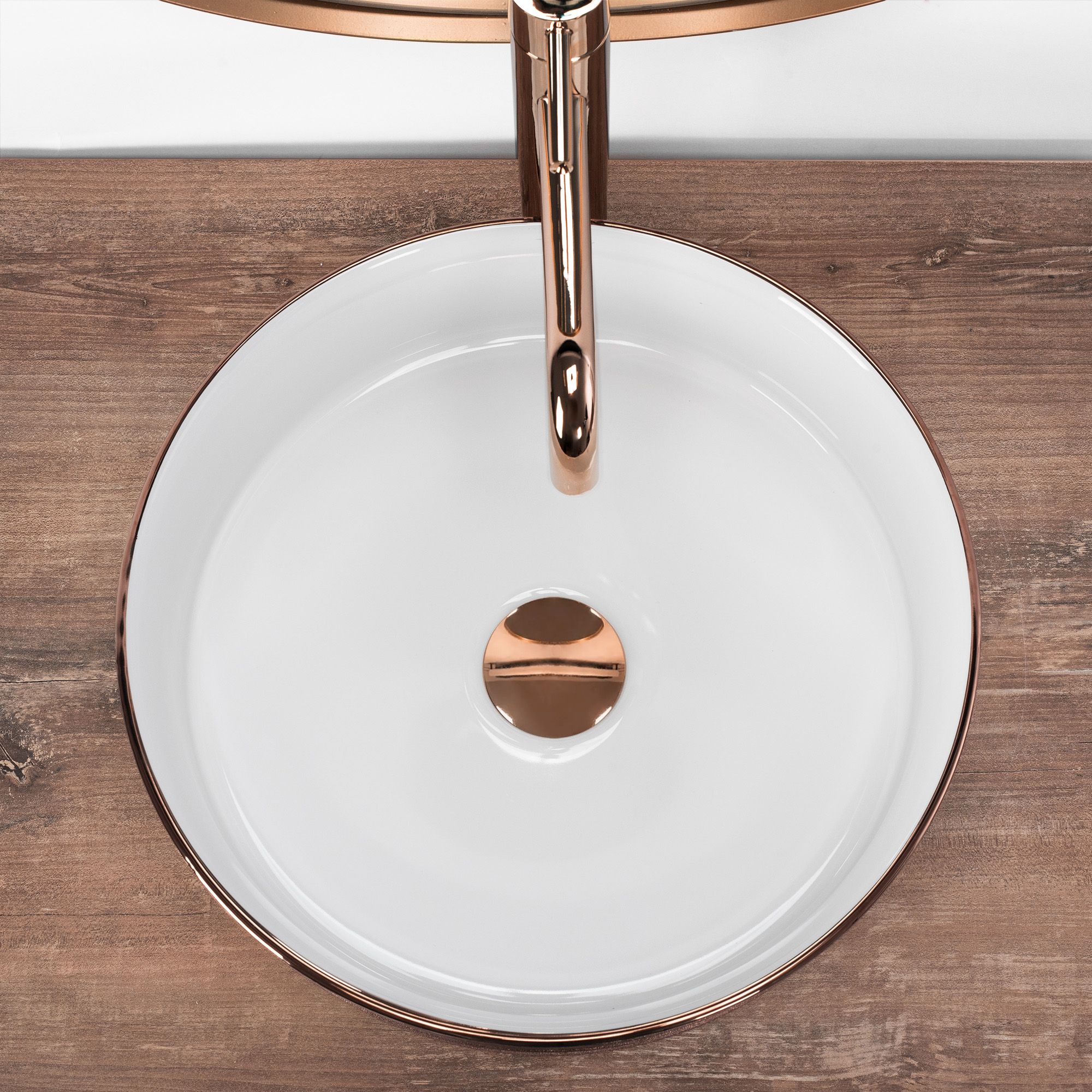 Vasque à poser Rea Sami Brush Rose Gold