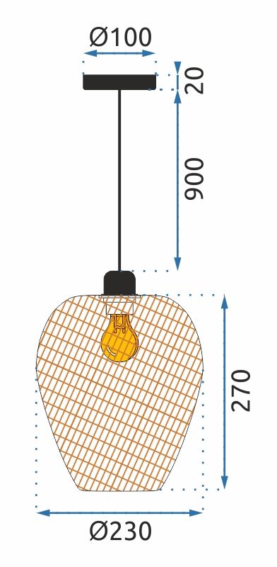 Lamp NATURAL APP885-1CP
