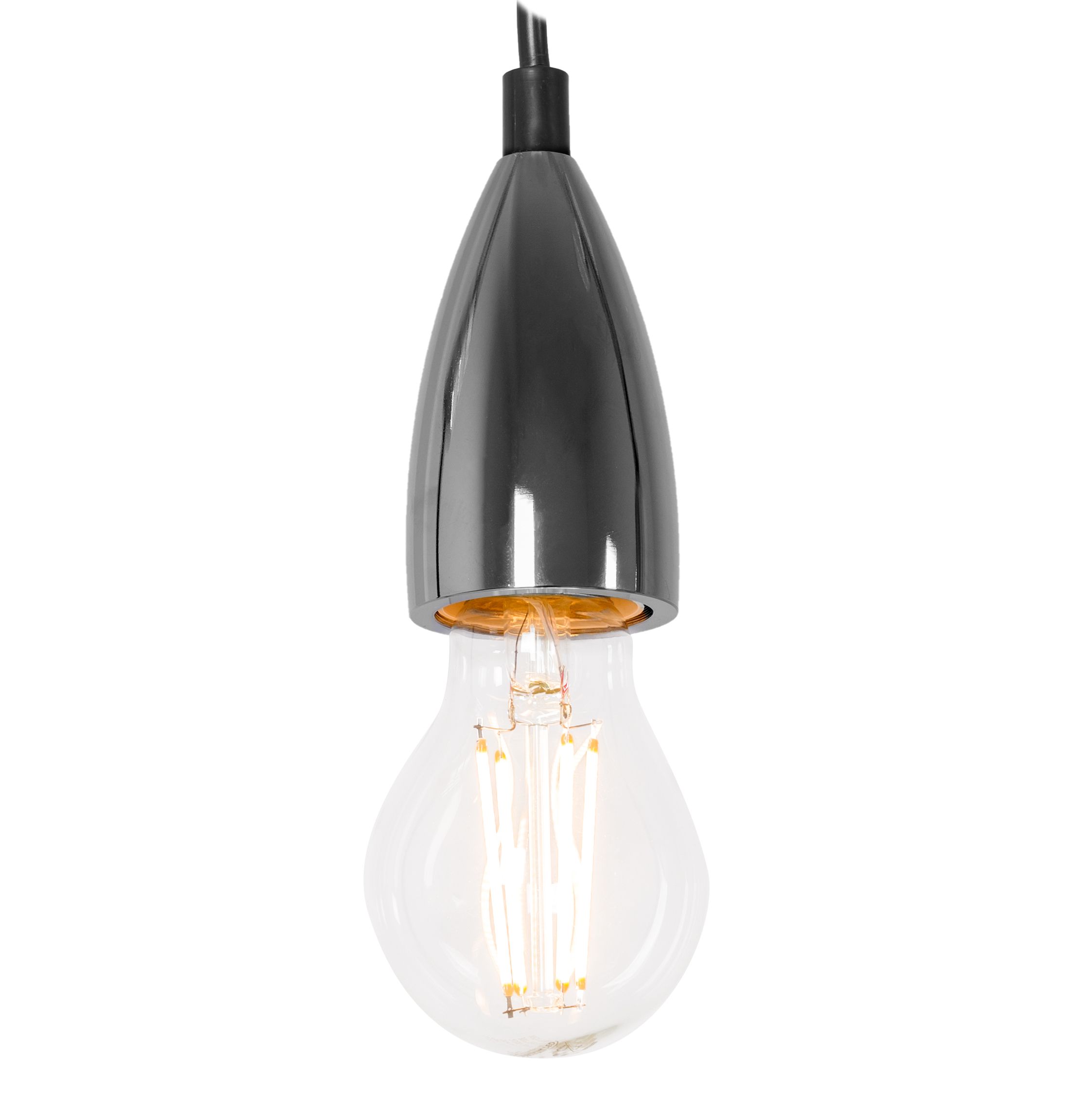 Lámpara APP357-1CP Chrome Black