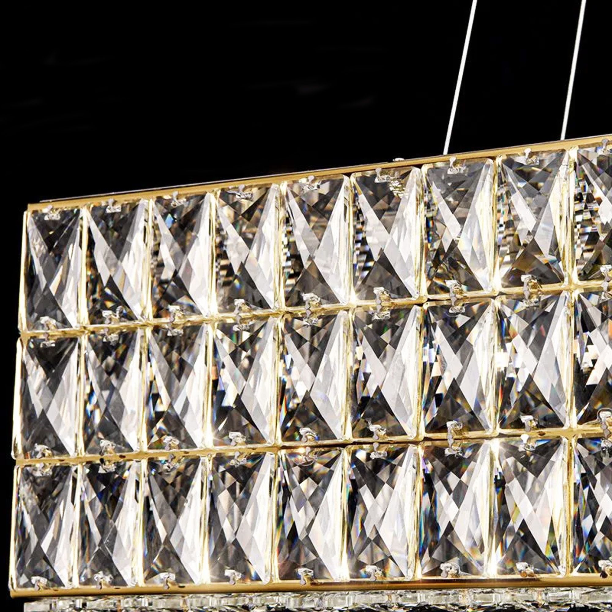 Люстра LED APP1566-CP Gold 60cm