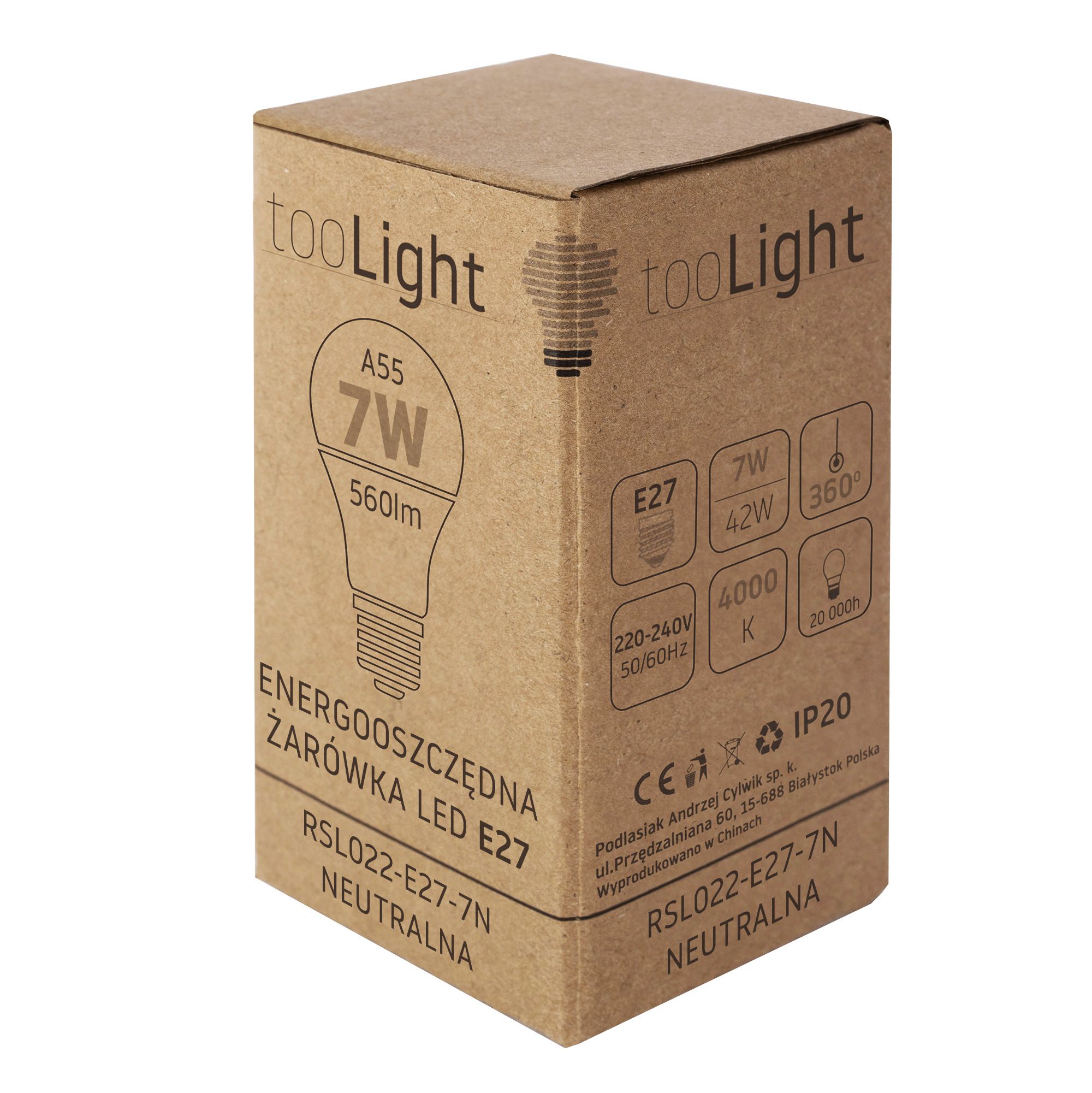 Bombilla LED RSL022 E27 7W Neutral