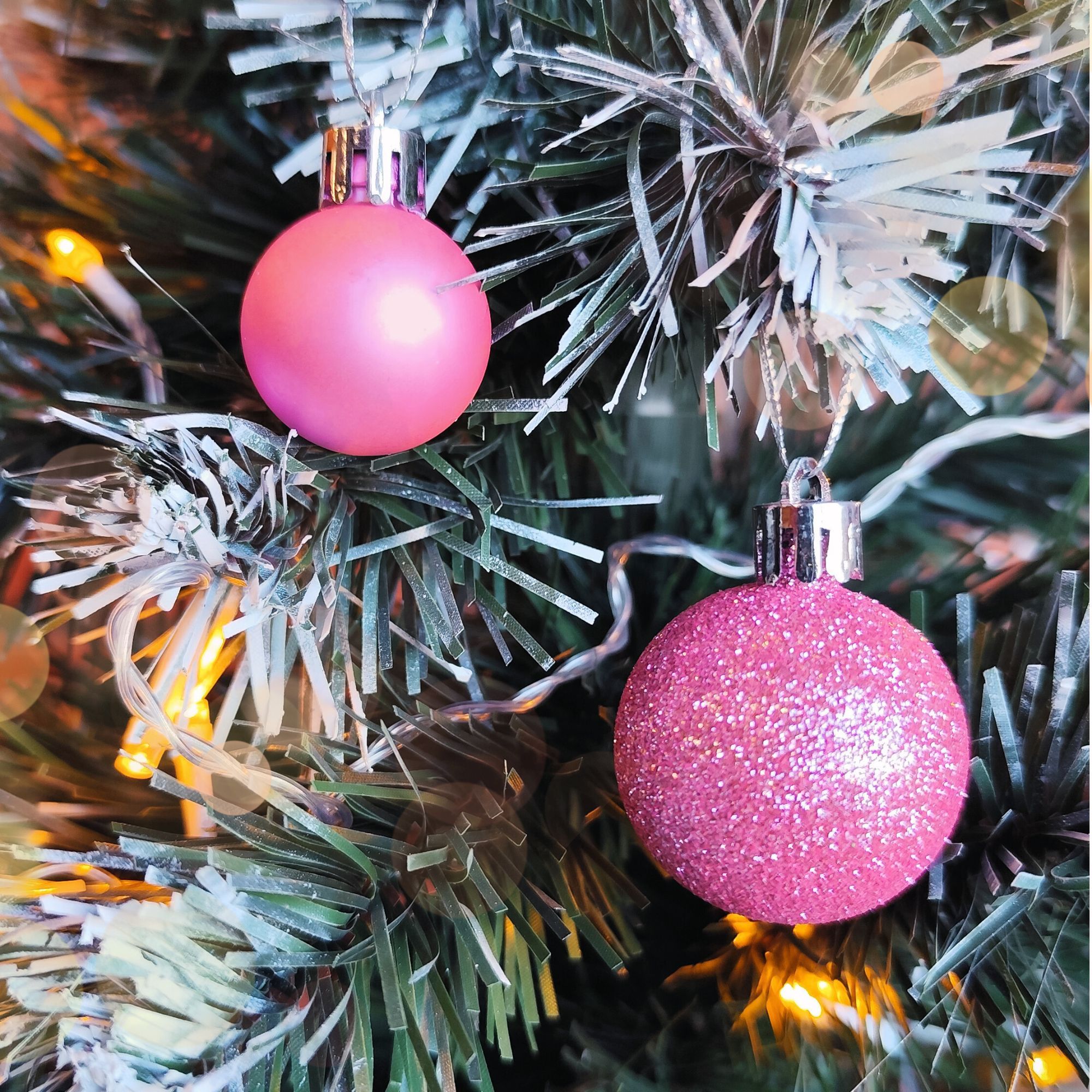 BOMBKI CHOINKOWE PINK 100SZT KL-21X03